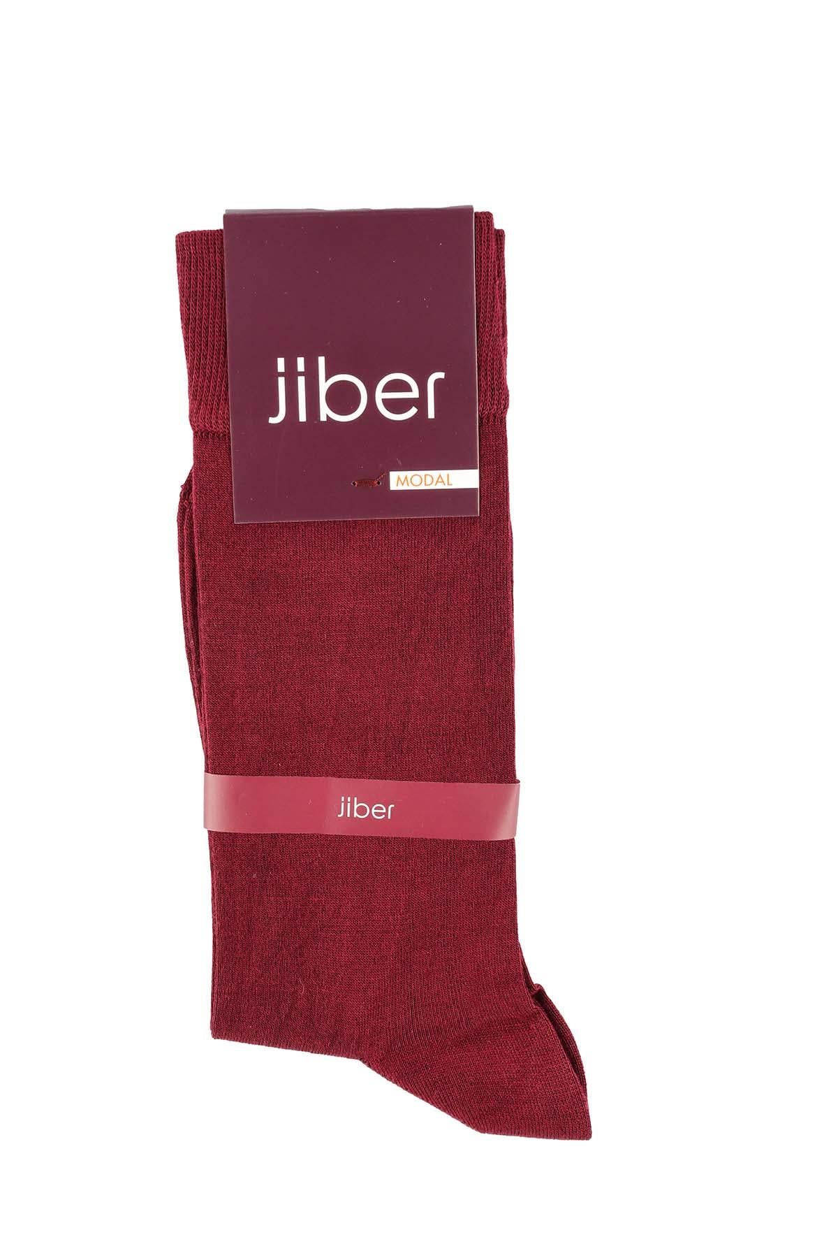 Erkek Bordo Modal Uzun Çorap 5100