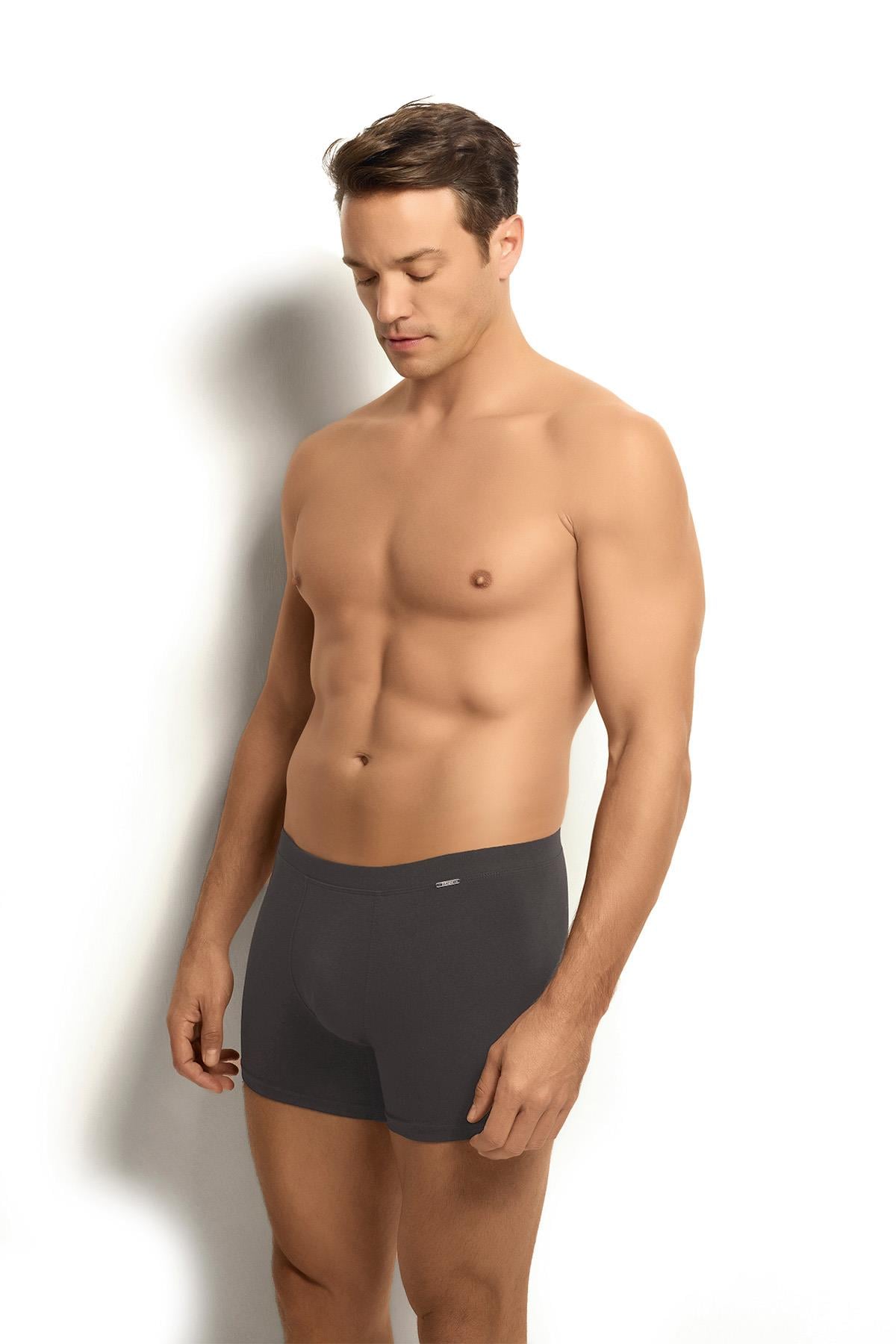 Erkek Füme Modal Pamuklu 3'lü Boxer 255