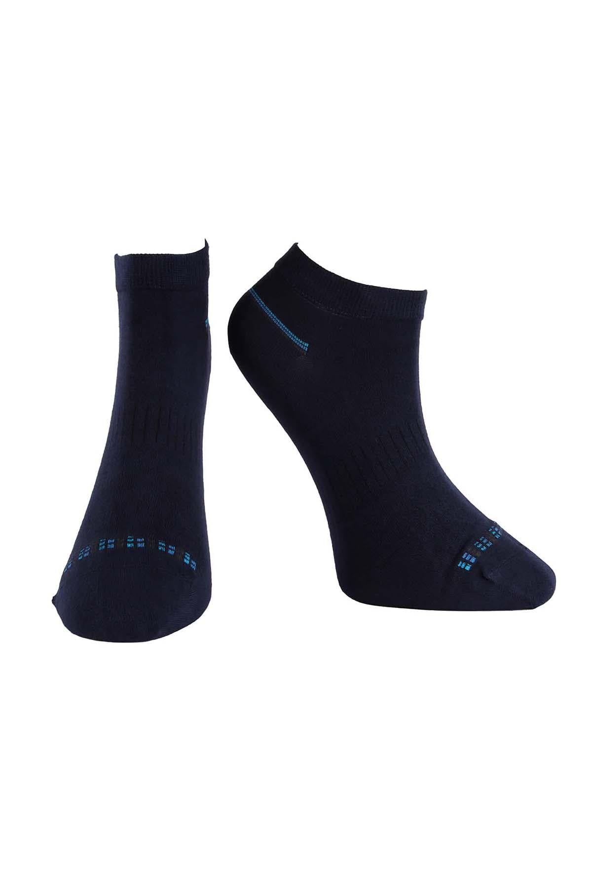 Erkek Lacivert Modal Patik Çorap 6104