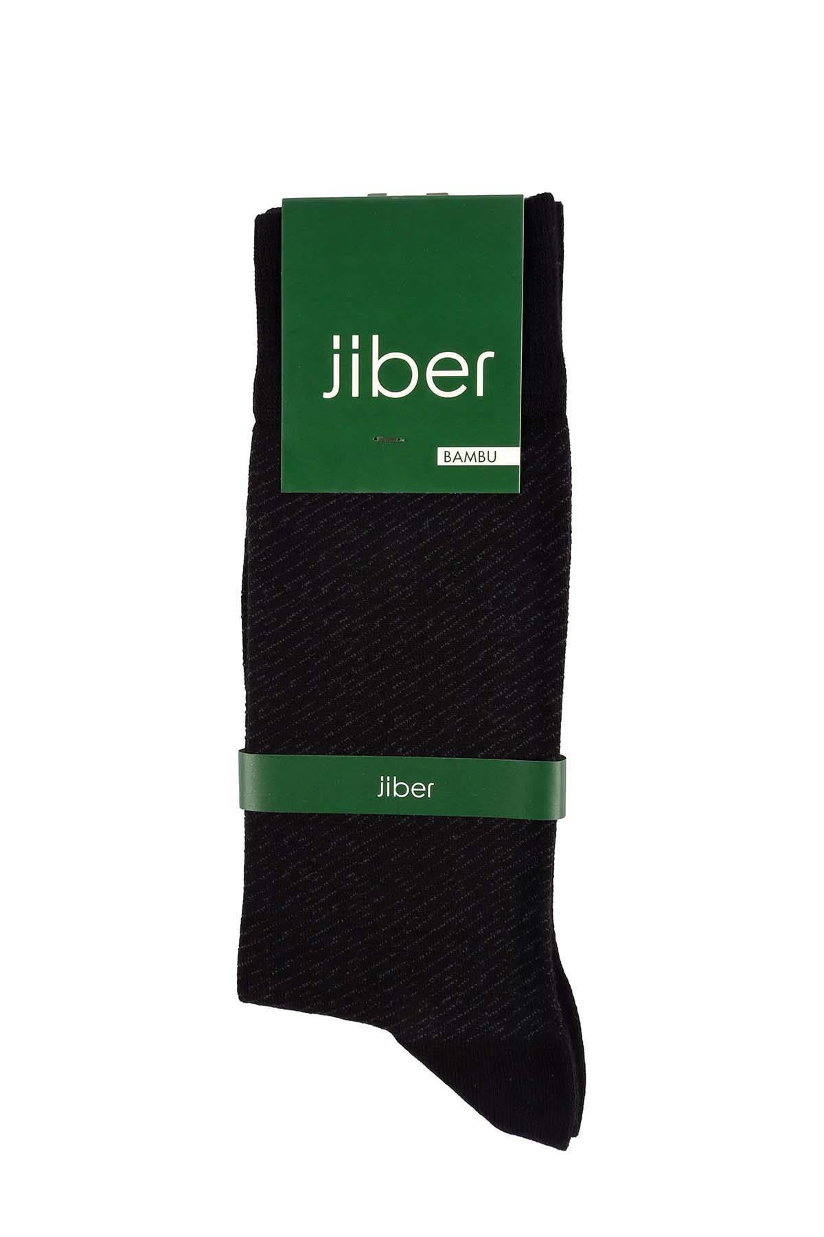 Erkek Likralı Bambu Siyah Çorap 5616