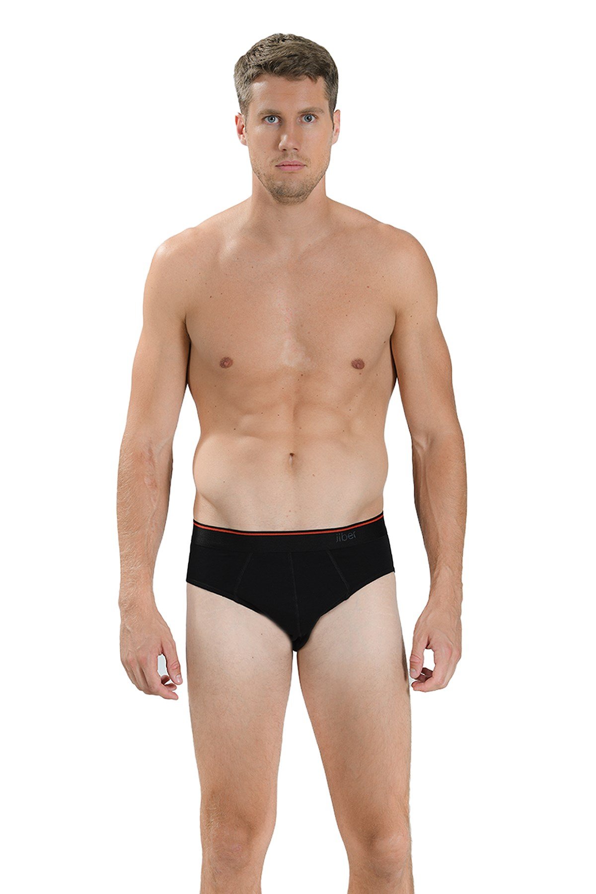 Erkek Pamuklu Likralı 3'lü Slip 323 SİYAH  JBR323.0001