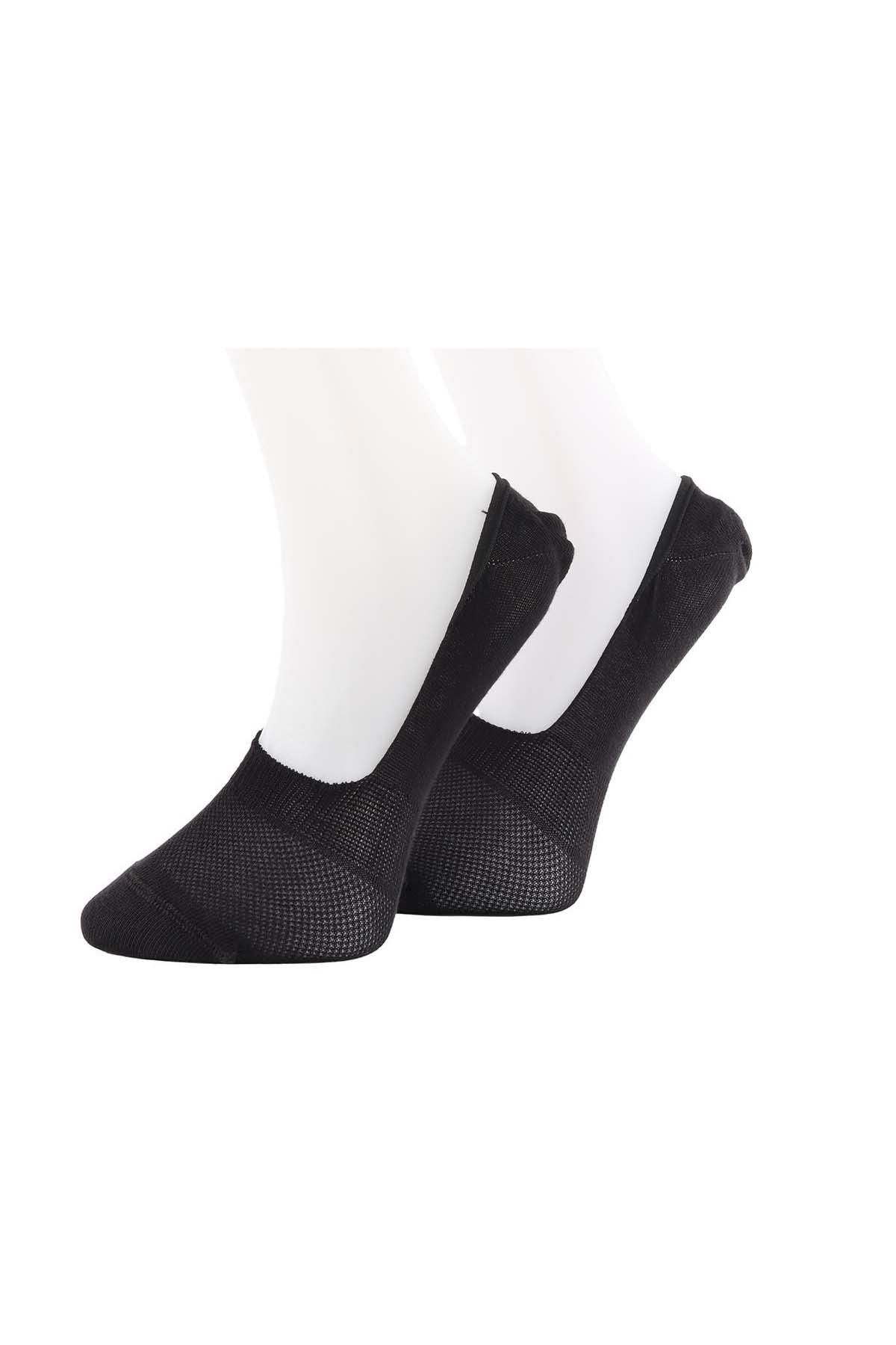 Erkek Siyah Pamuklu Babet Çorap 7108 | Jiber İç Giyim