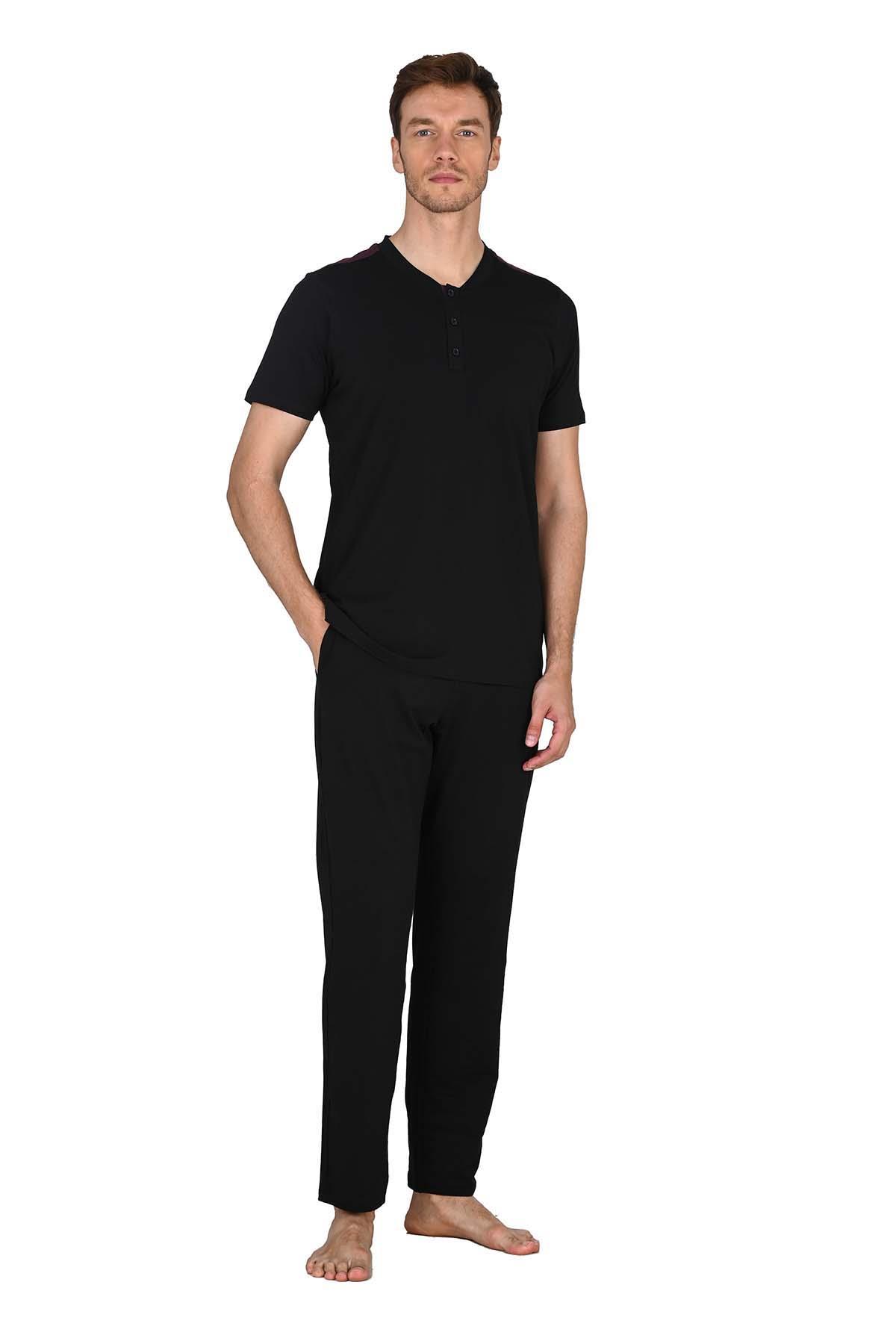 Erkek Siyah Pijama Takımı 15218