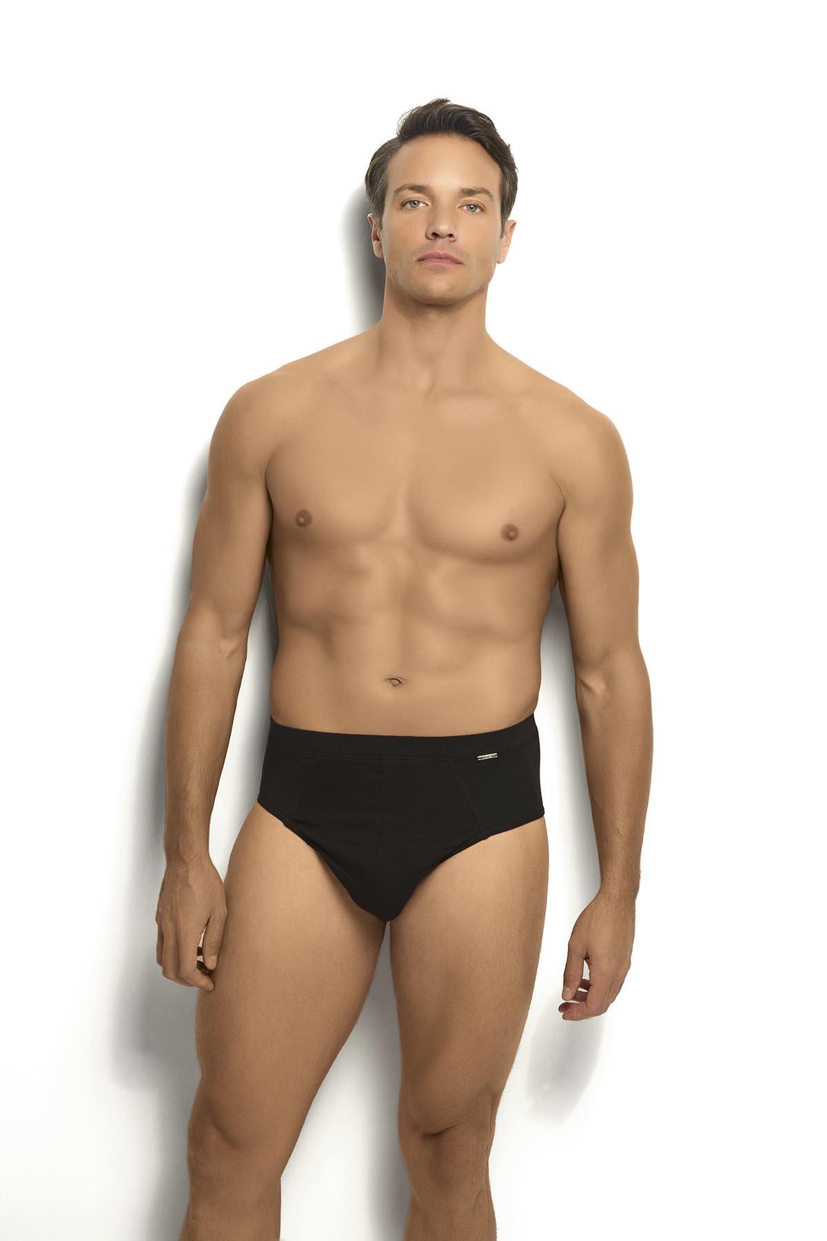 Siyah Slip 3'lü Külot 259