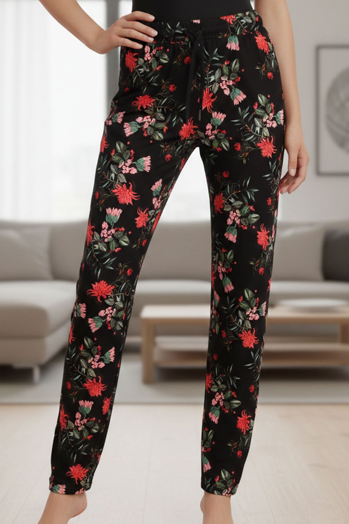 Kadın Desen-7 Viskon Tek Alt 2719