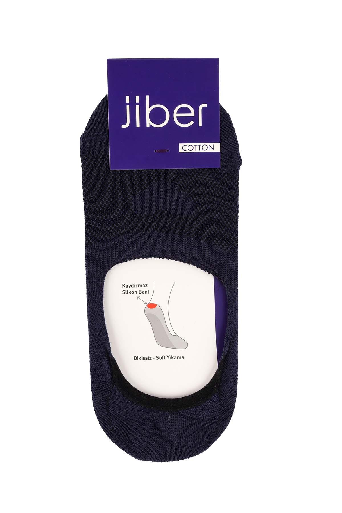 Kadın Lacivert Pamuklu  Babet Çorap 7301