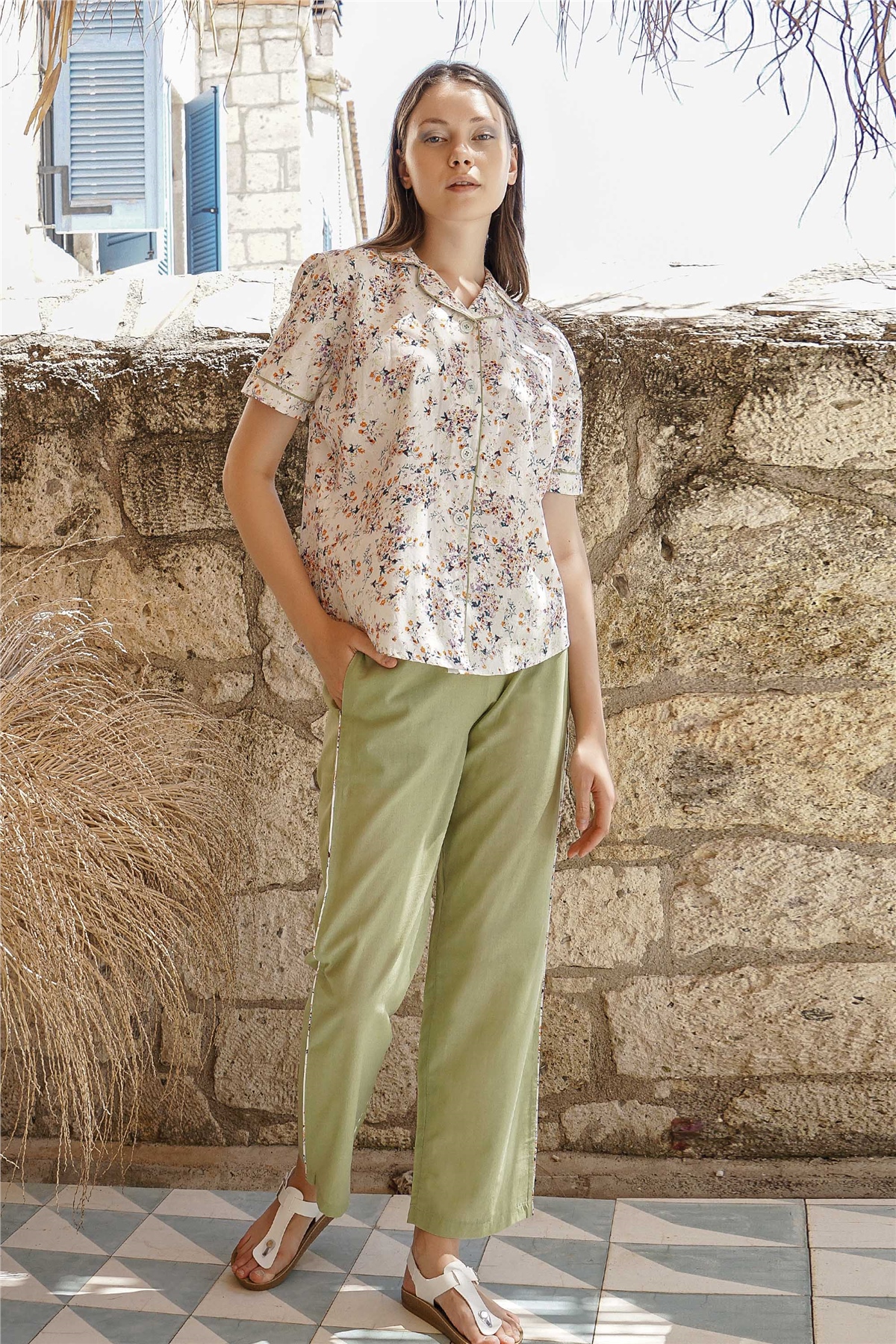 Yeşil Pijama Takımı