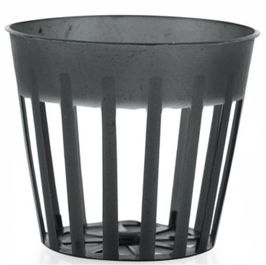 DELİKLİ FILE SAKSI SİYAH 55X50mm 100 adet