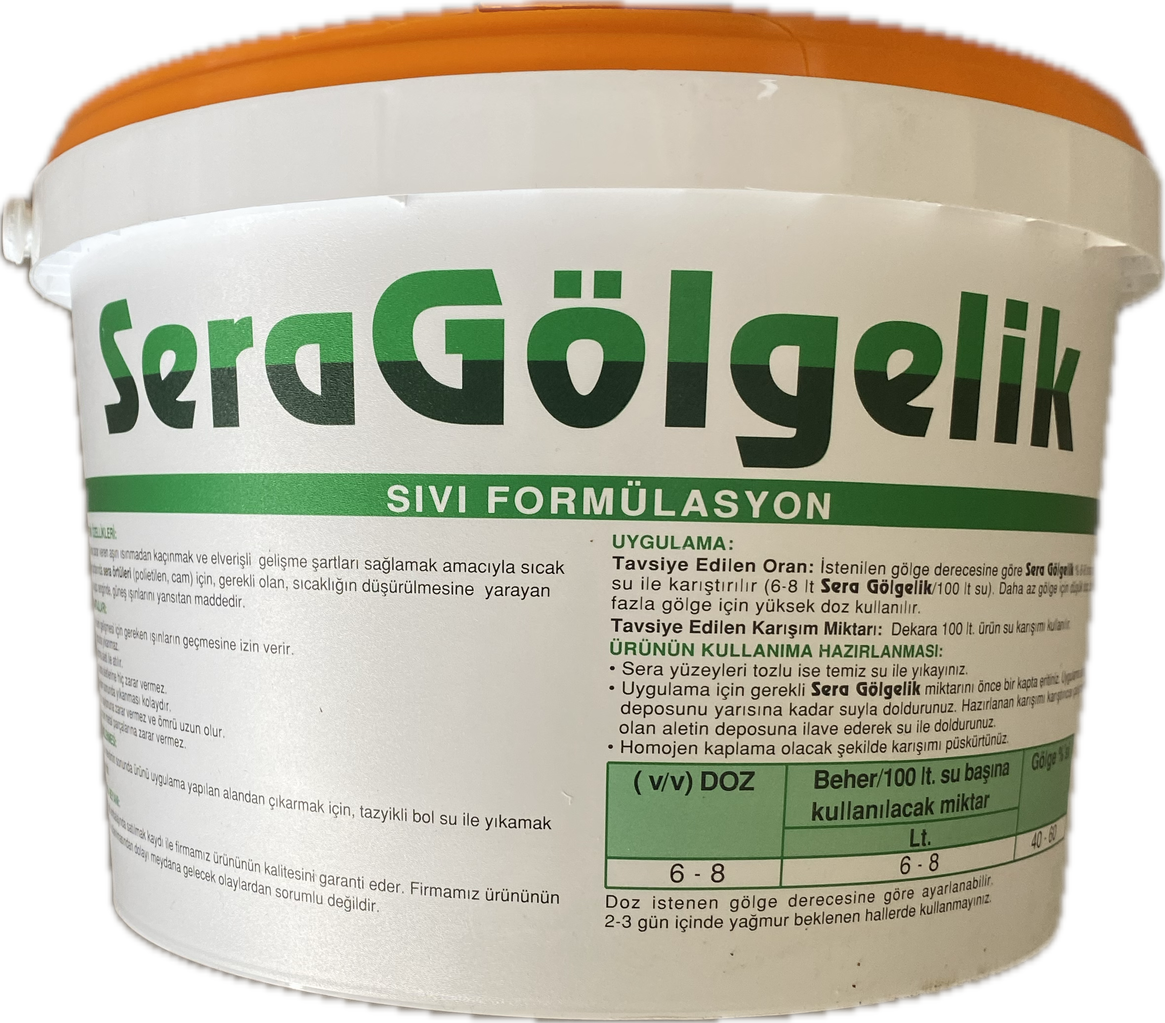 GÜNEŞ KOV GÖLGELEME JELİ 6 lt