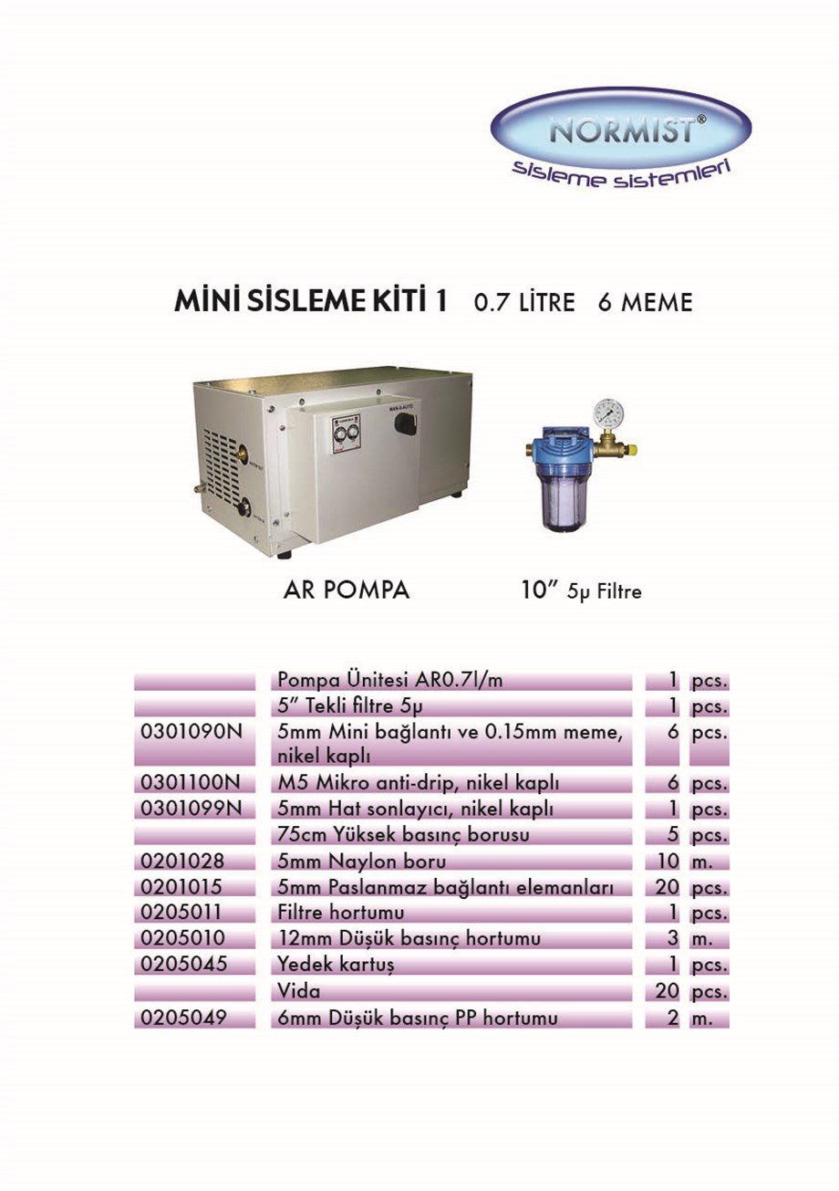 SİSLEME MİNİ KİT 1