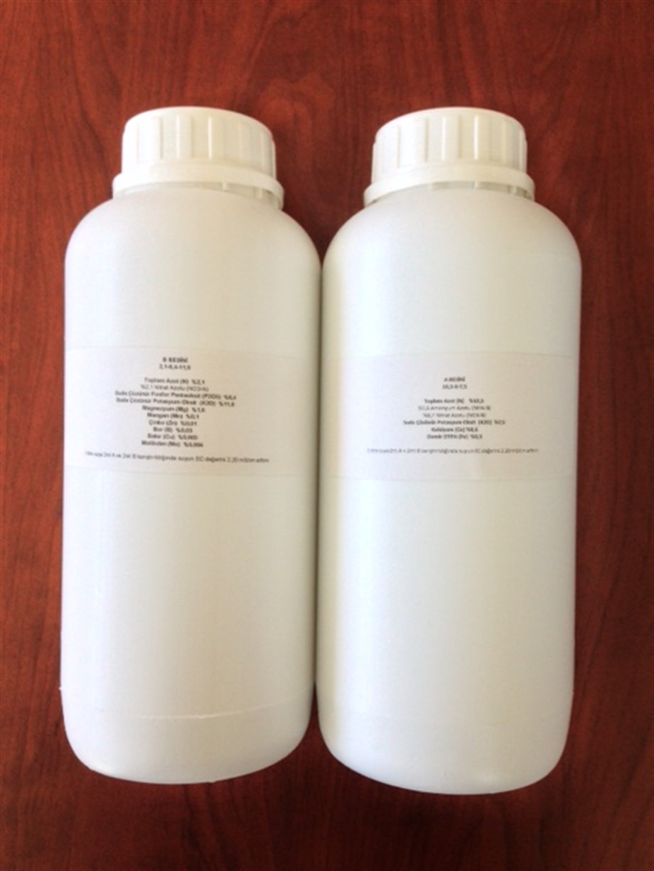 TOPRAKSIZ TARIM BESİNİ 1 litre A ve 1 litre B