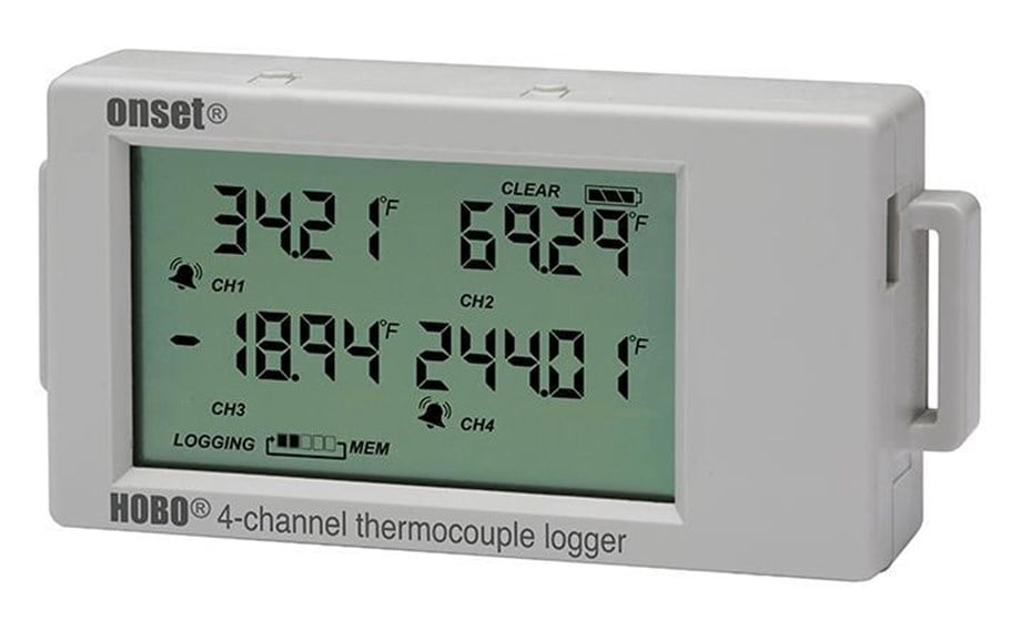 UX120-014M 4 KANAL TERMOKUPL SICAKLIK KAYDEDİCİ