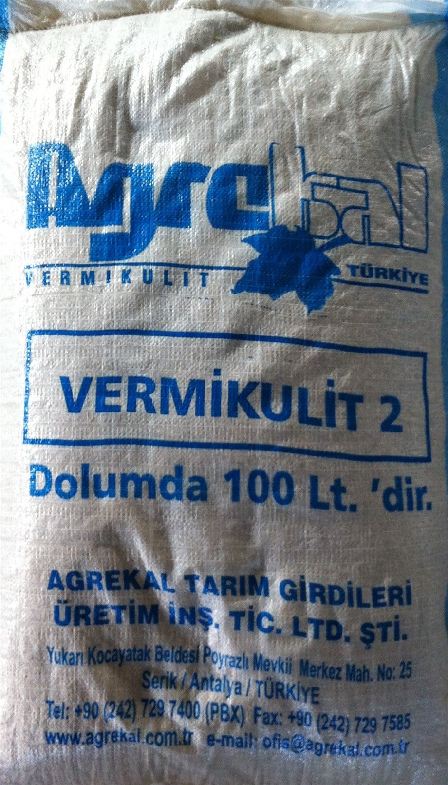 VERMİKULİT 100 litre
