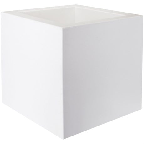 PURE SQUARE 40 CM TEKERLEKLİ BEYAZ SAKSI