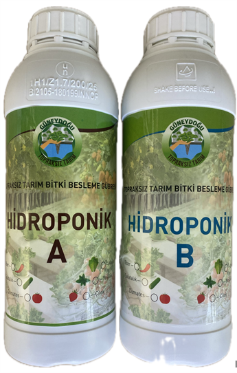 GÜNEYDOĞU TOPRAKSIZ TARIM GÜBRESİ (1 LT A ve 1 LT B)