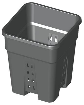 KARE SAKSI 11 litre DELİKLİ