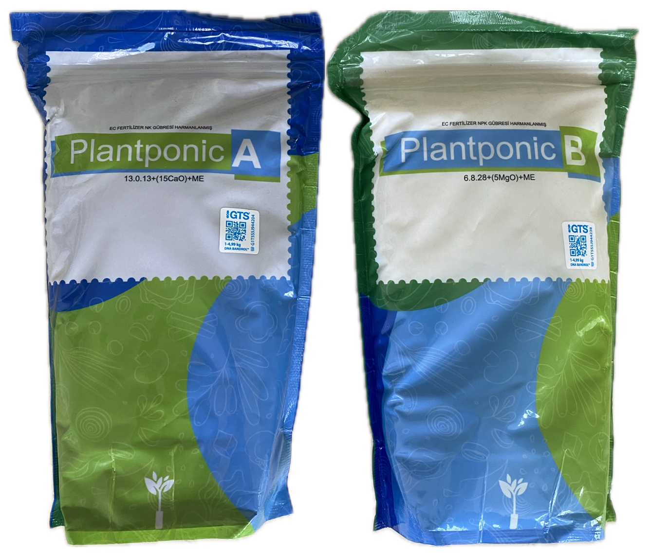 PLANTPONİC TOPRAKSIZ TARIM GÜBRESİ (1250gr A ve 1250gr B)