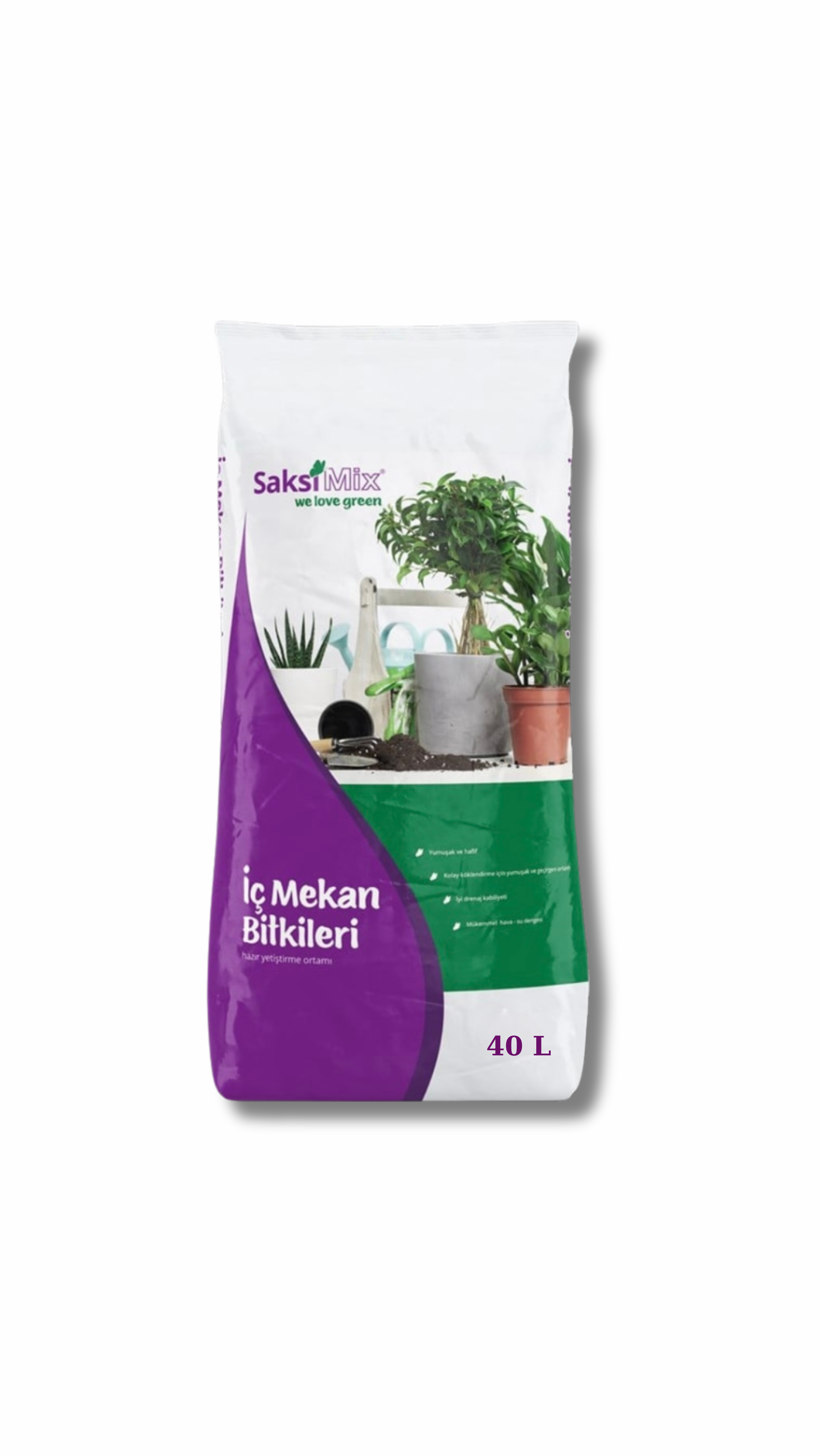 SAKSI MİX İÇ MEKAN DİKİME HAZIR TORF 40 L