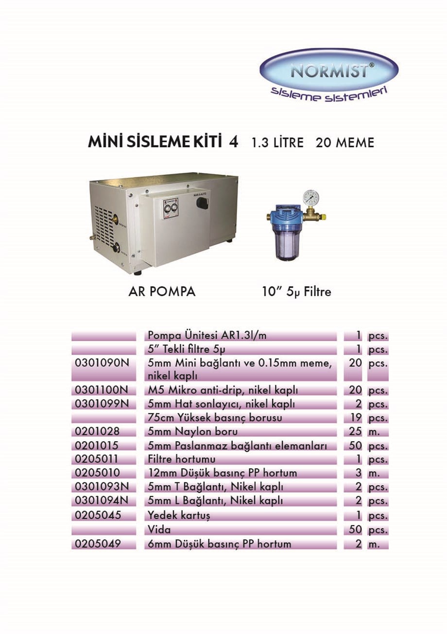SİSLEME MİNİ KİT 4
