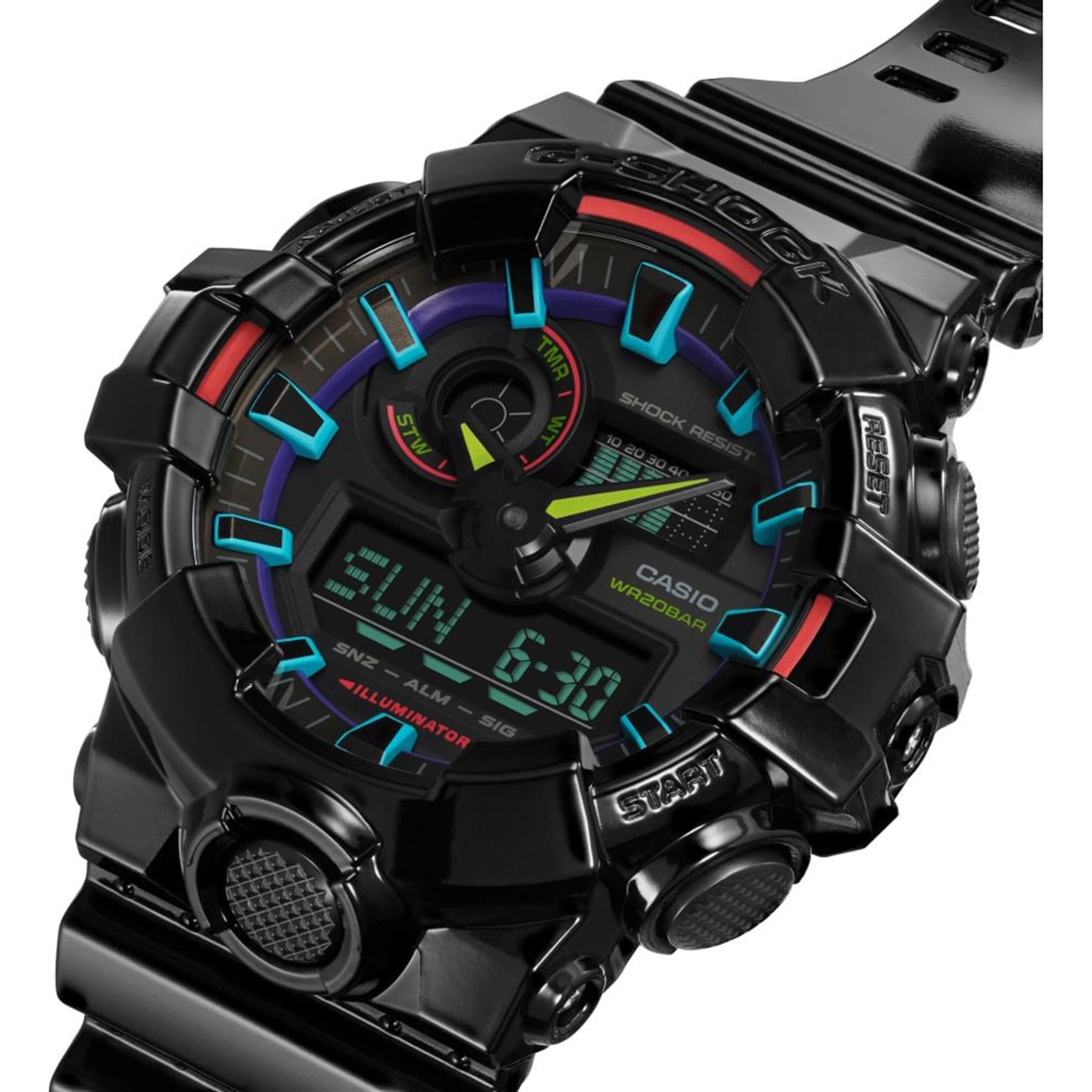 G-Shock Casio GA-700RGB-1ADR Erkek Kol Saati