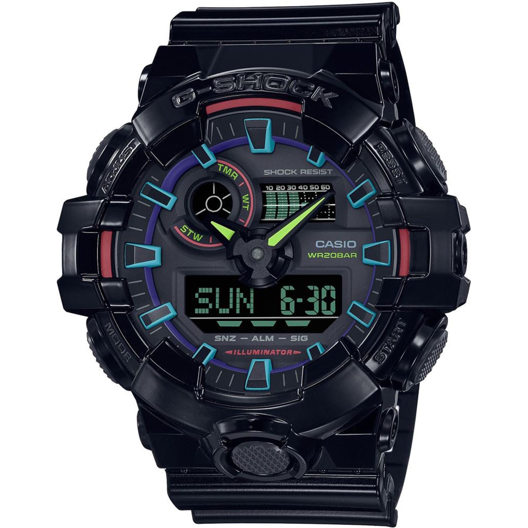 G-Shock Casio GA-700RGB-1ADR Erkek Kol Saati