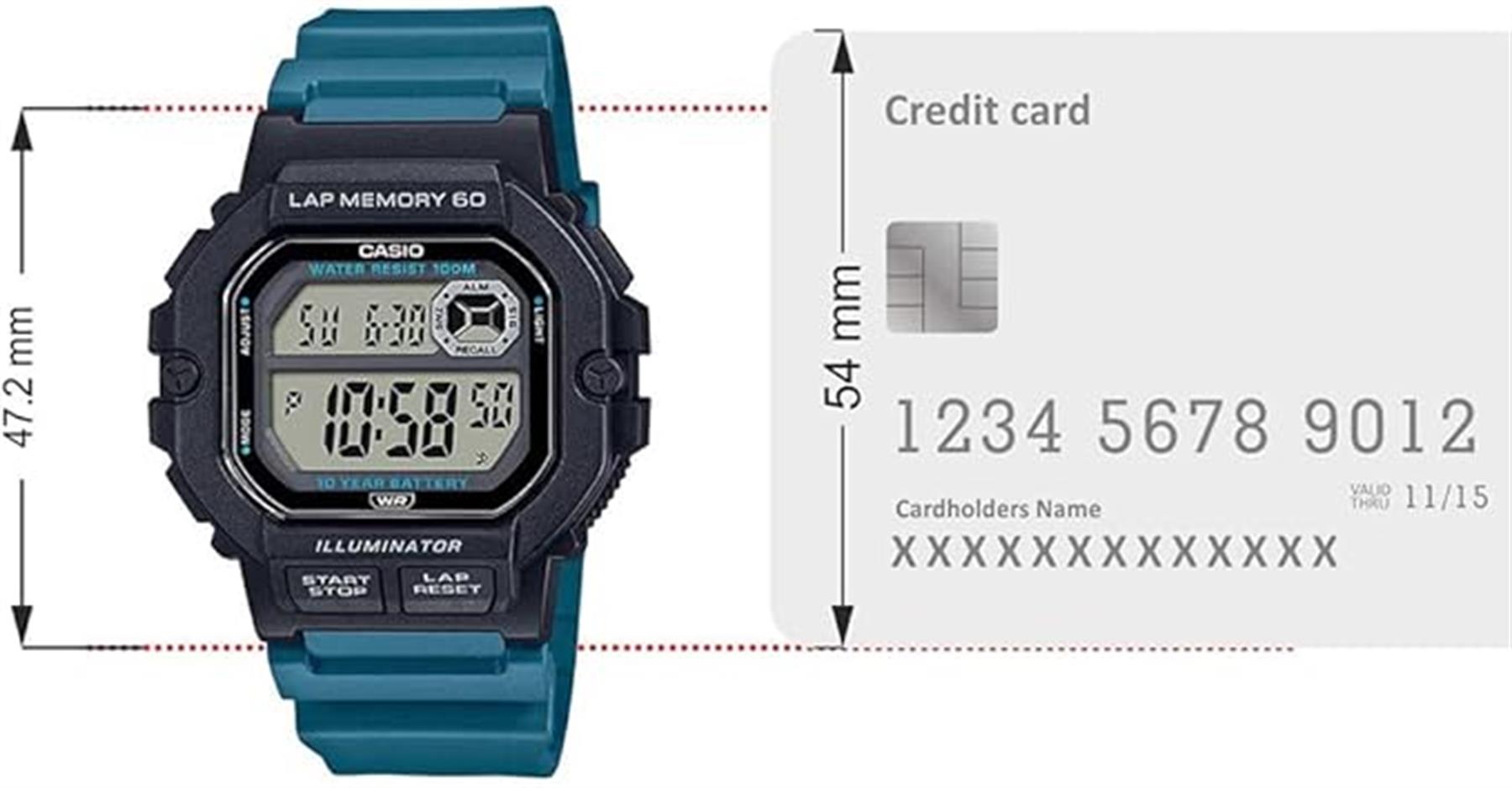 Casio Digital WS-1400H-3AVDF Erkek Kol Saati