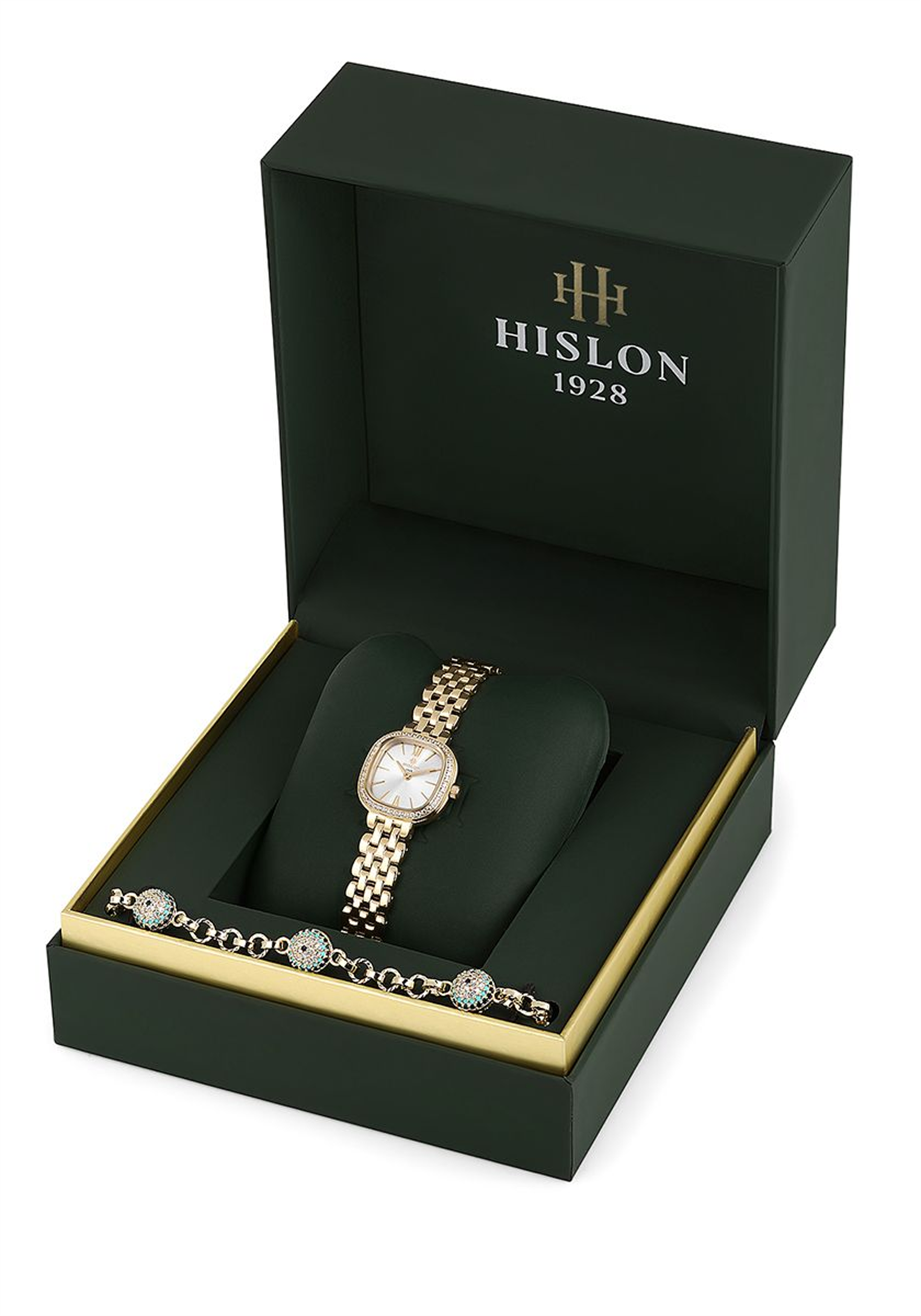 Hislon Classic Queen QL220G-02STS Kadın Kol Saati ve Bileklik