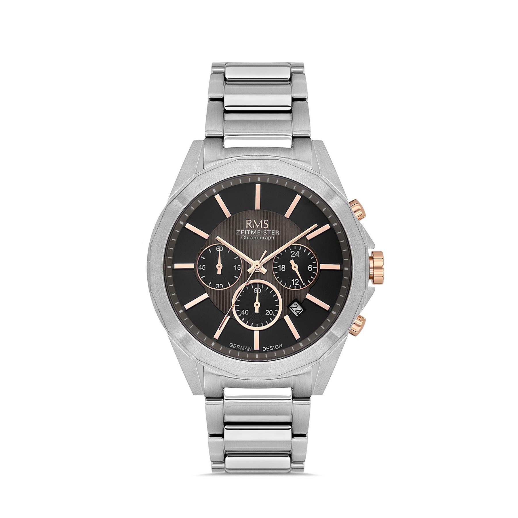 Rms Zeitmeister RMS.1.AG1577.09 Kronometre 46mm Erkek Kol Saati