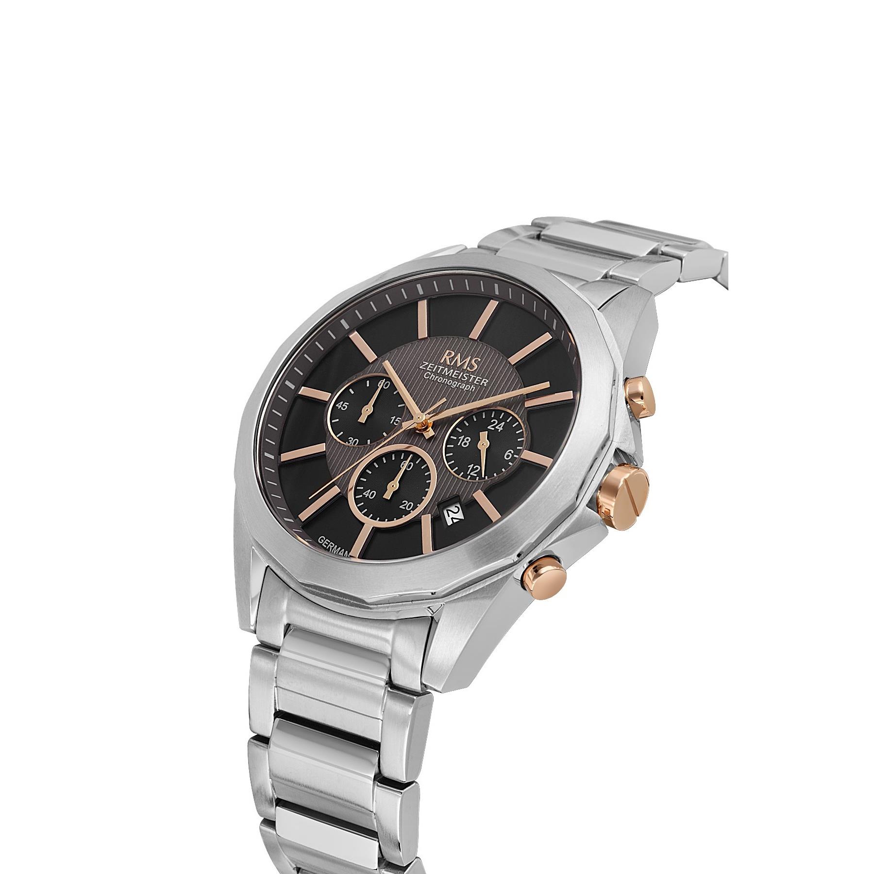 Rms Zeitmeister RMS.1.AG1577.09 Kronometre 46mm Erkek Kol Saati