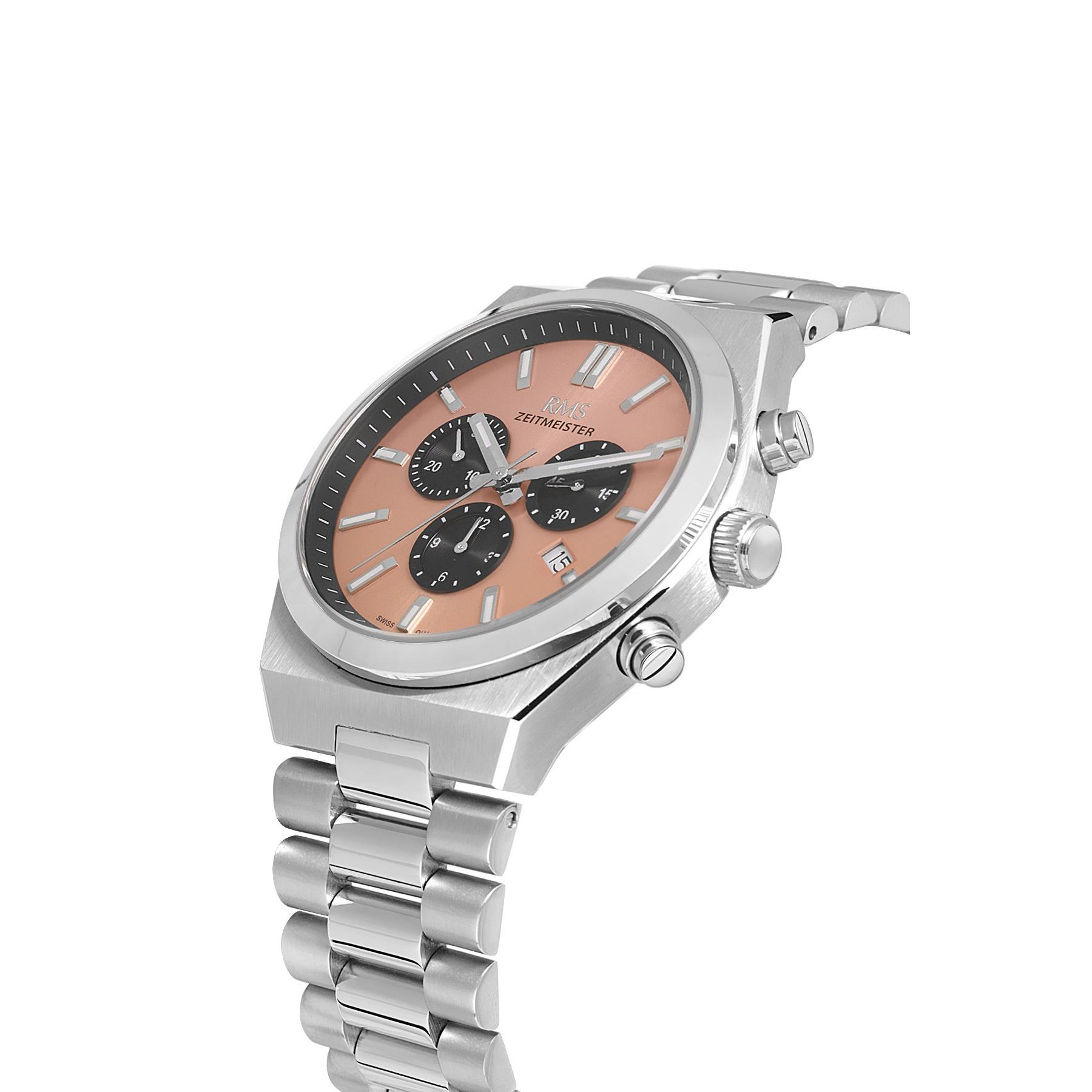 Rms Zeitmeister RMS.1.AG1595.07 Kronometre 45mm Erkek Kol Saati