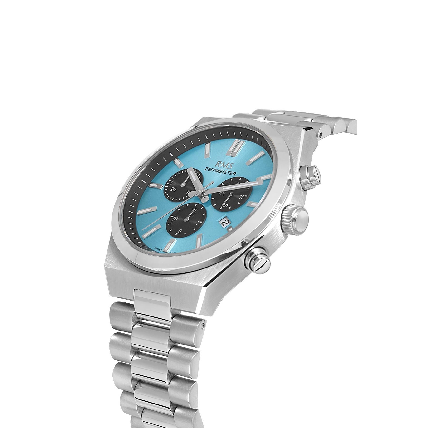 Rms Zeitmeister RMS.1.AG1595.08 Kronometre 45mm Erkek Kol Saati