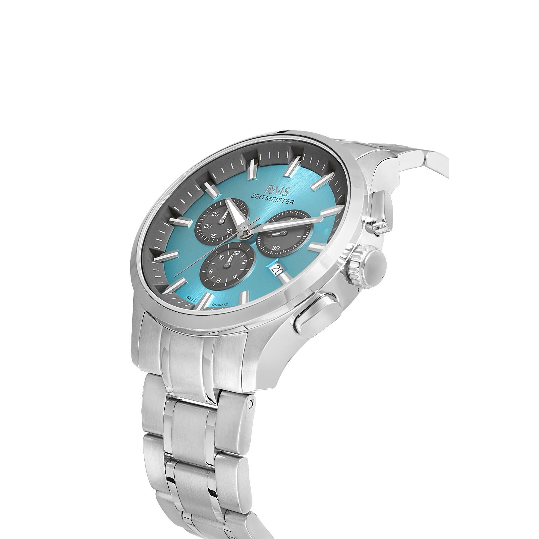 Rms Zeitmeister RMS.1.AG1597.06 Kronometre 43mm Erkek Kol Saati