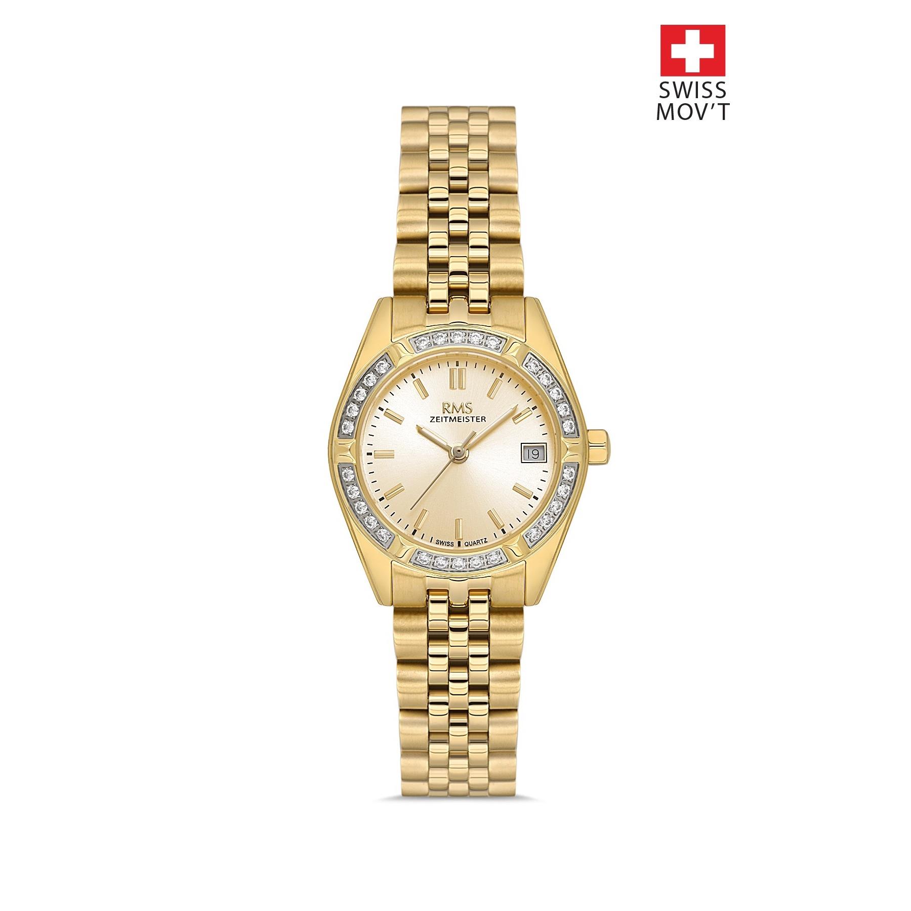 Rms Zeitmeister RMS.1.AG1605.05 Taşlı 27mm Kadın Kol Saati