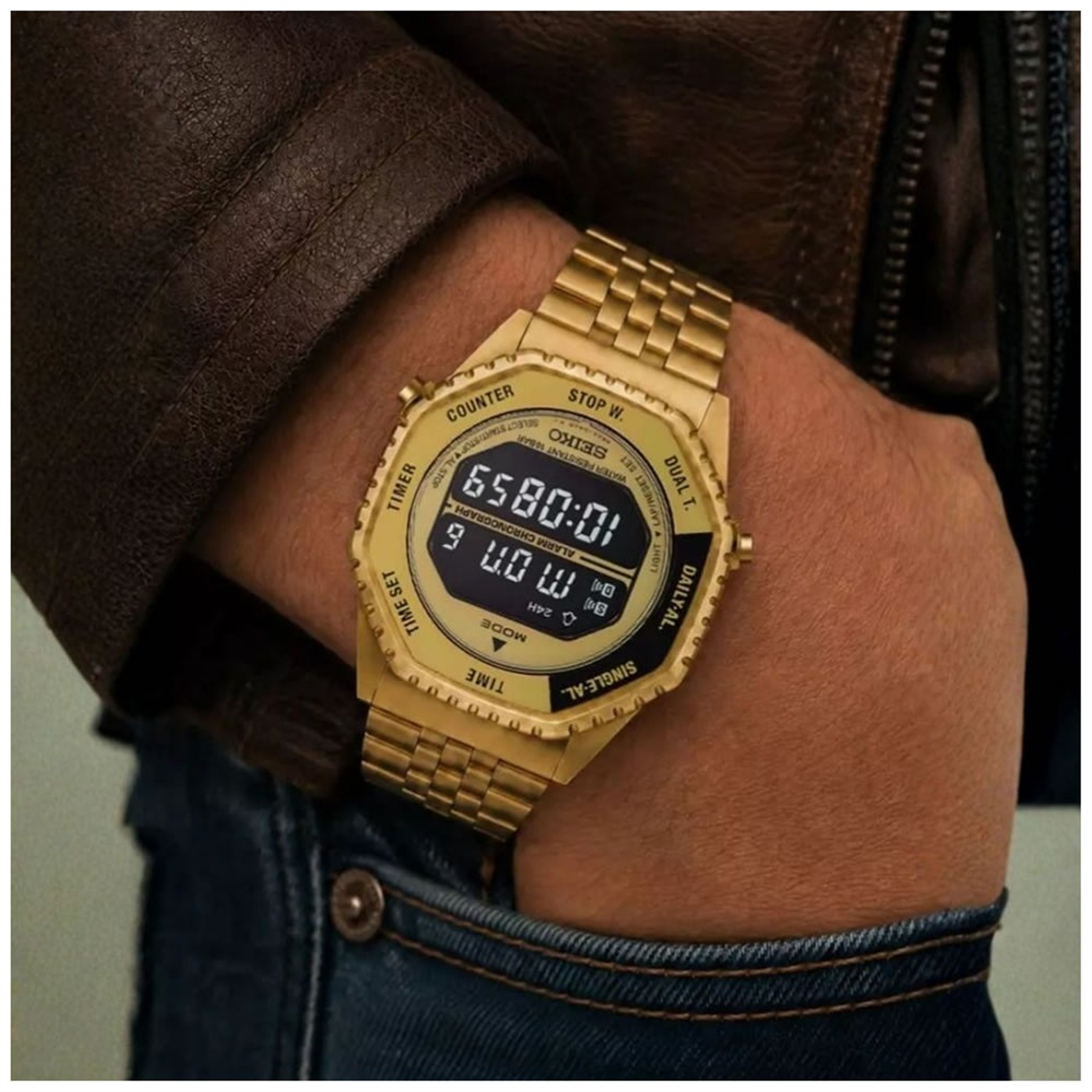 Seiko Rotocall Golden Astronaut HFL003P1 Erkek Kol Saati