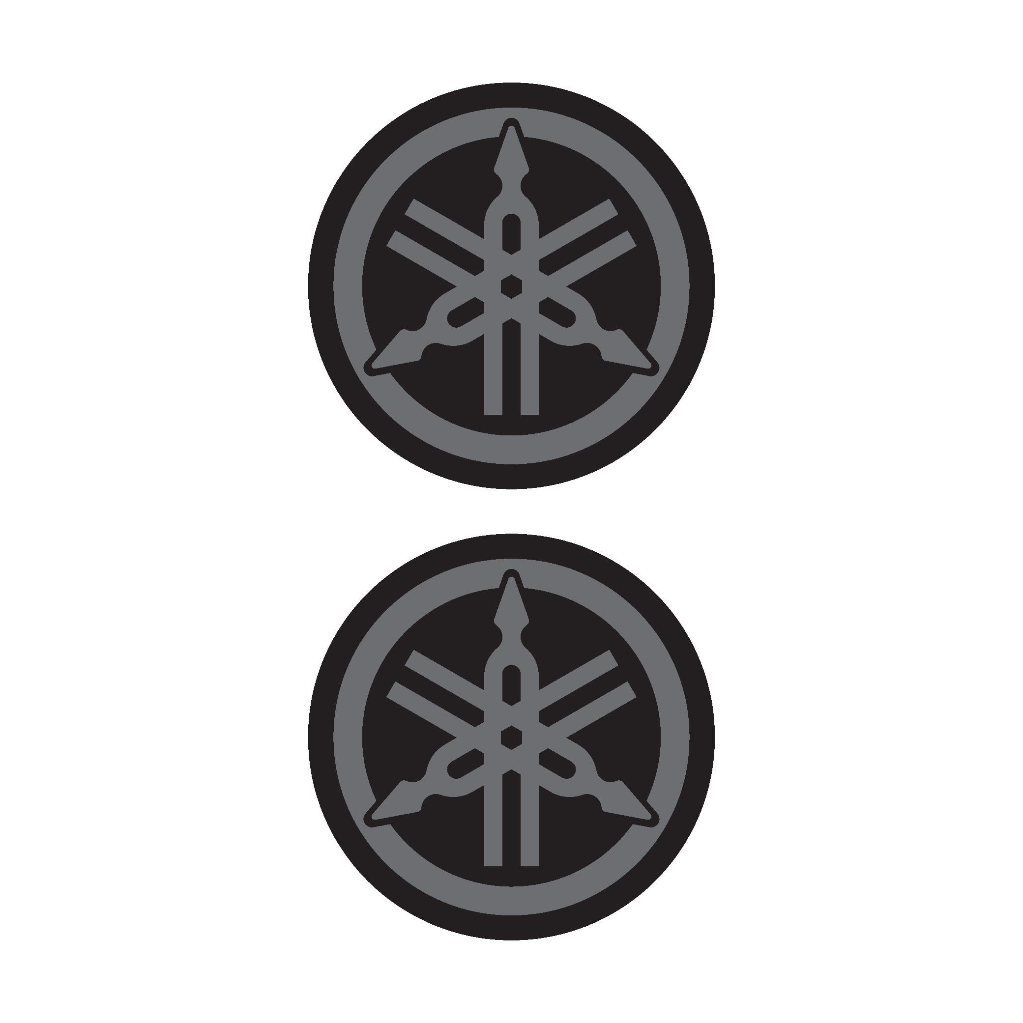 Yamaha koyu Gri Koruma Takozu Damla Sticker Modeli
