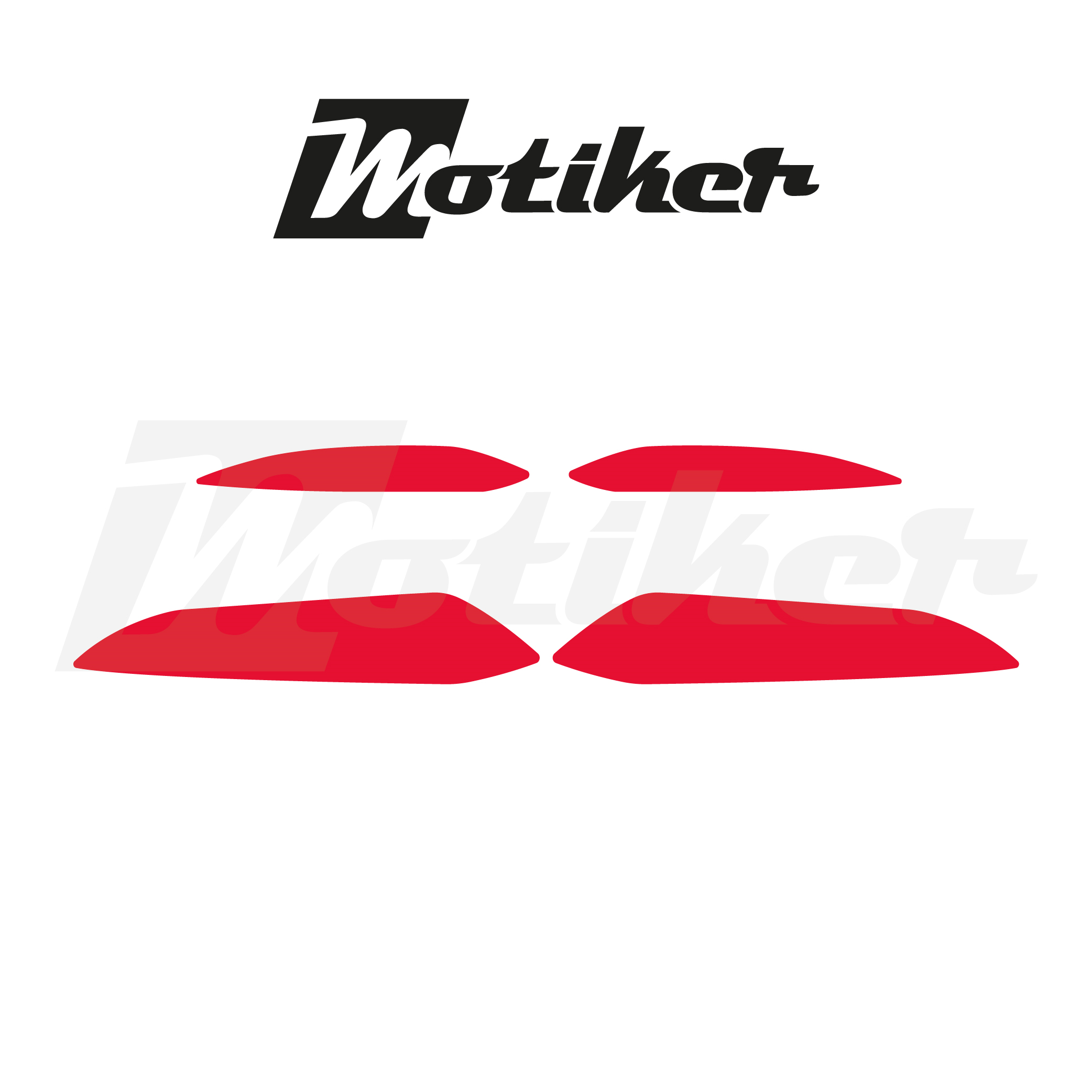 Bajaj Pulsar RS200 Gündüz Ledi Kırmızı Şeffaf Sticker Modeli