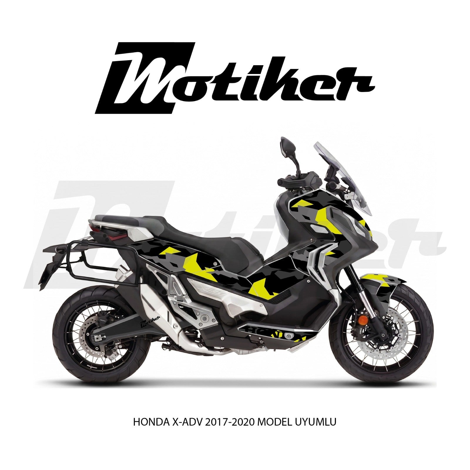 Honda X-ADV 750 2017-2020 Model Uyumlu Kamuflaj Desen Tasarımı Sticker Etiket Modeli