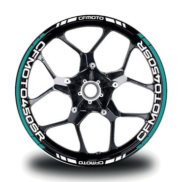 CFMOTO 450SR Jant Sticker İç Dış Yazılı Beyaz