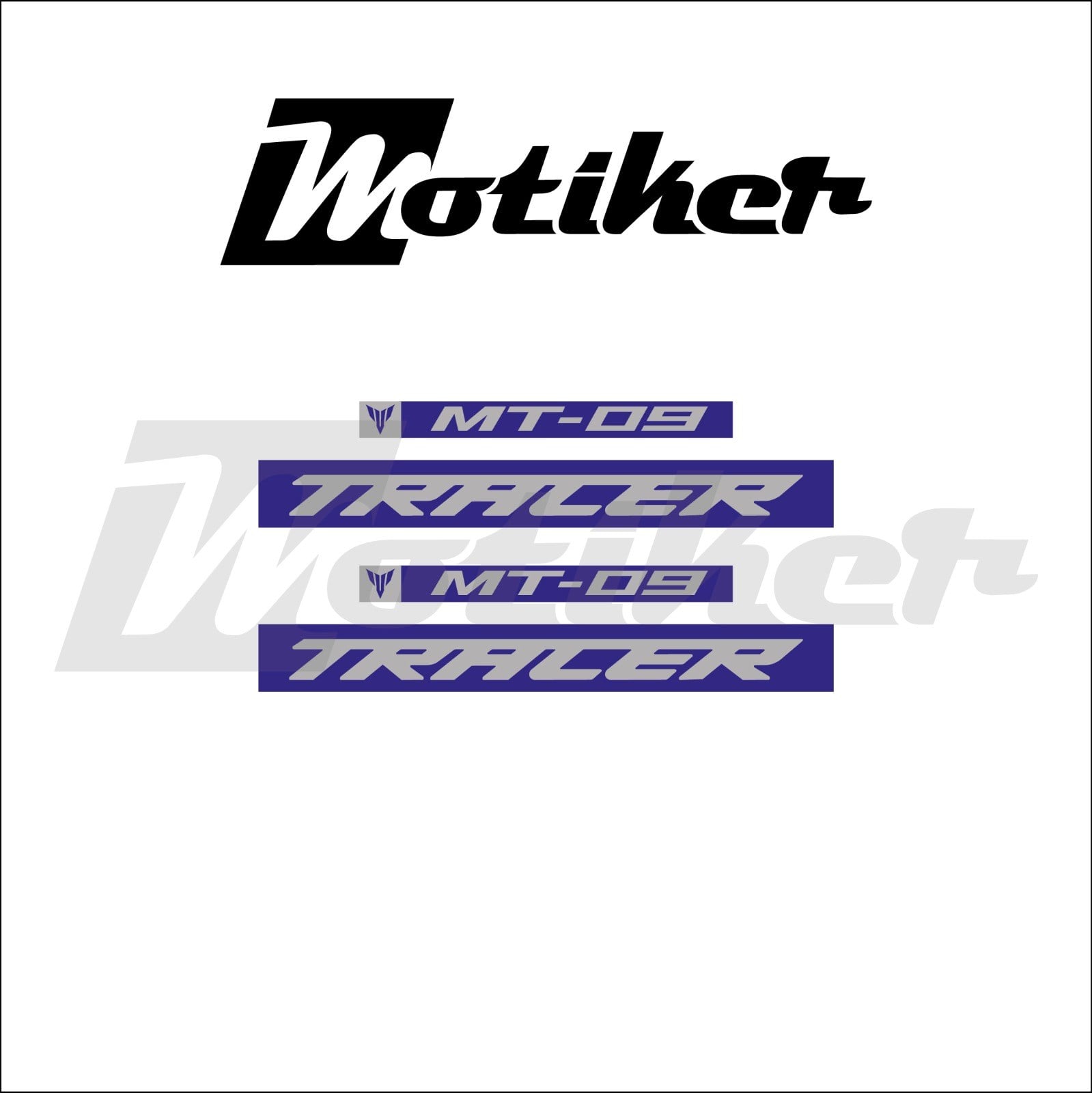 Yamaha MT-09 Tracer Yan Grenaj Orjinal Tasarım Renk Sticker Etiket Modeli