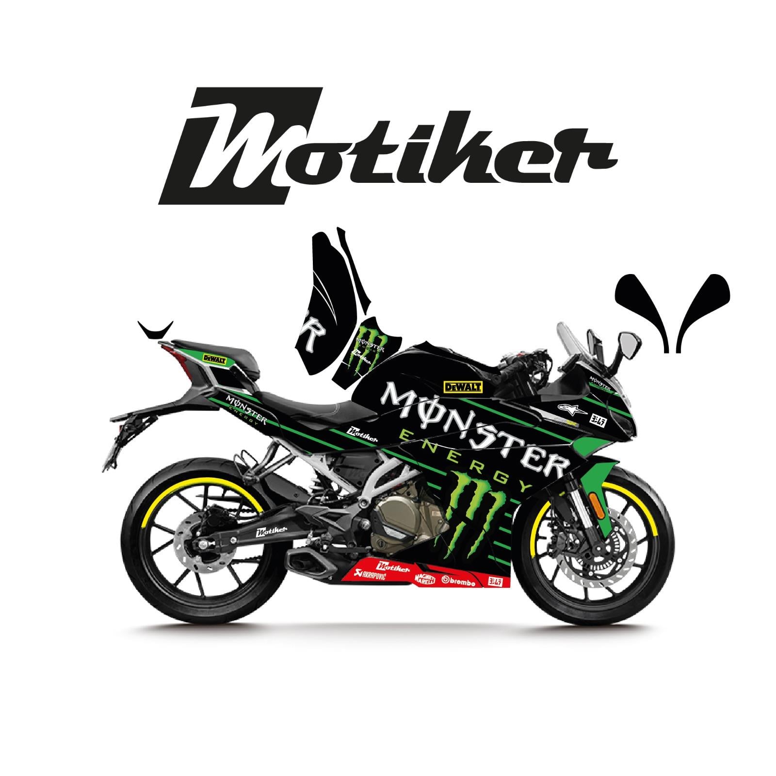 CFMOTO 250SR Monster MotoGP Tasarım Sticker Etiket Modeli