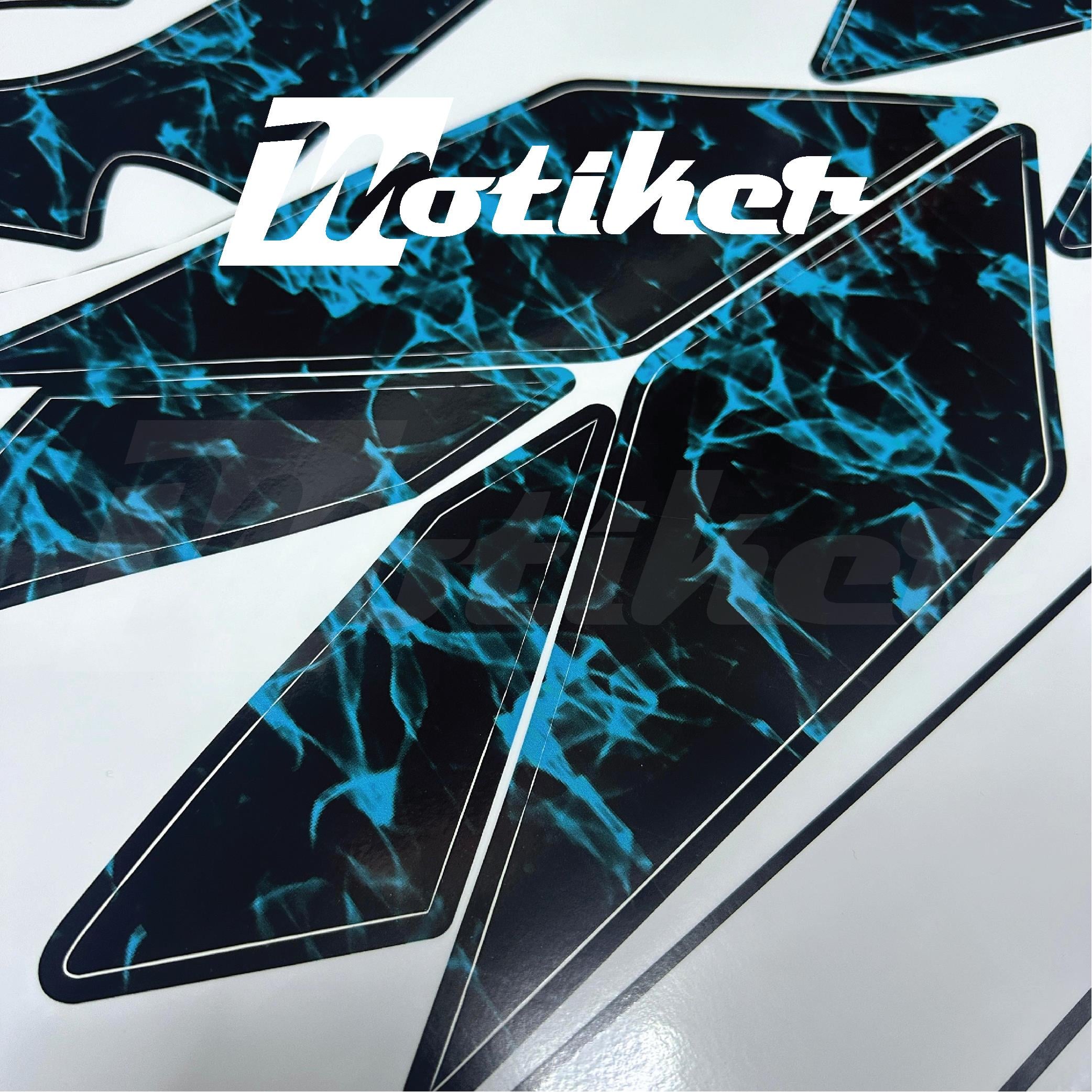 CF Moto 450SR Takım Turkuaz Fırtına Parçalı Sticker Etiket 