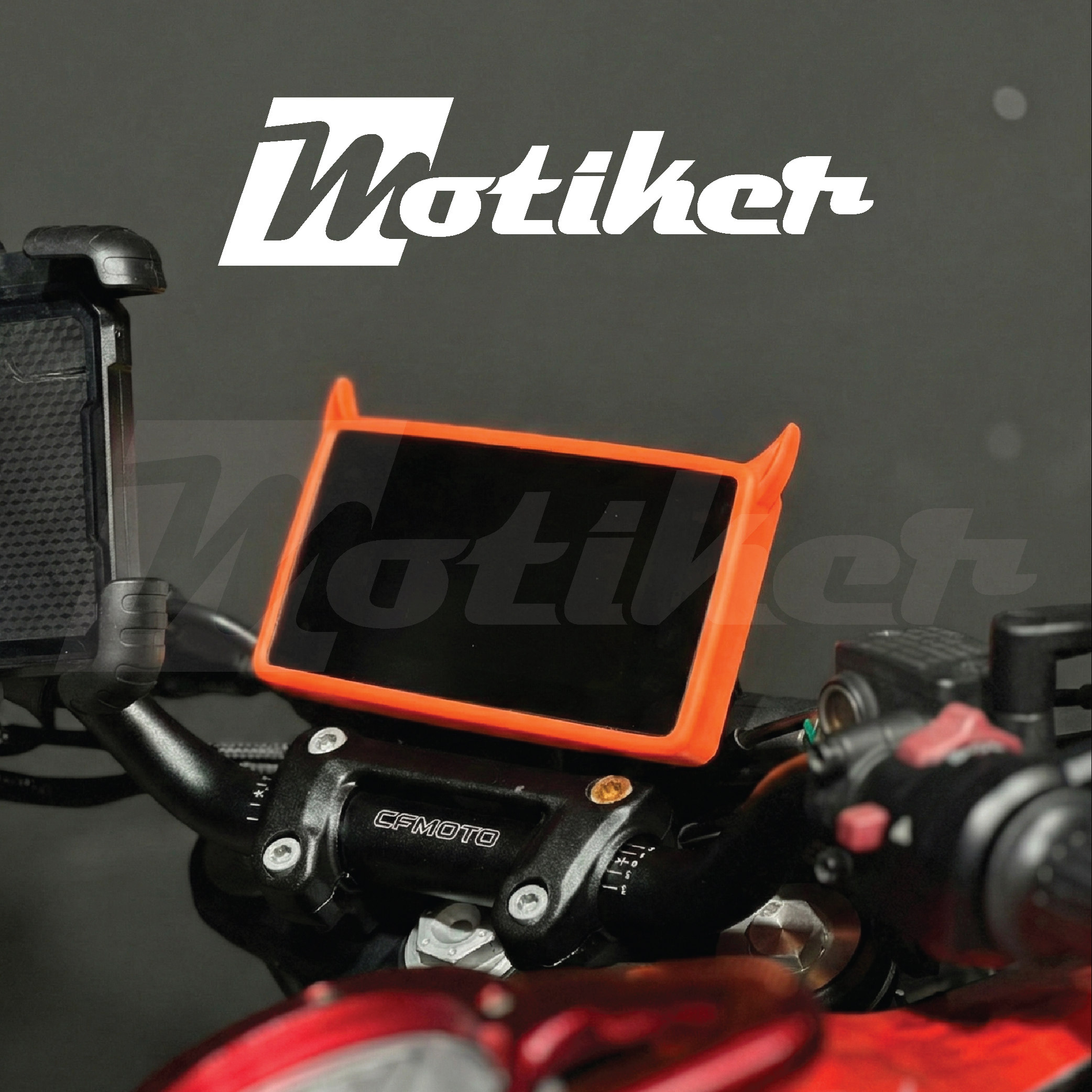 CF MOTO NK250 VE SR250 2023-2024 UYUMLU KM KORUYUCU KILIF NEON TURUNCU