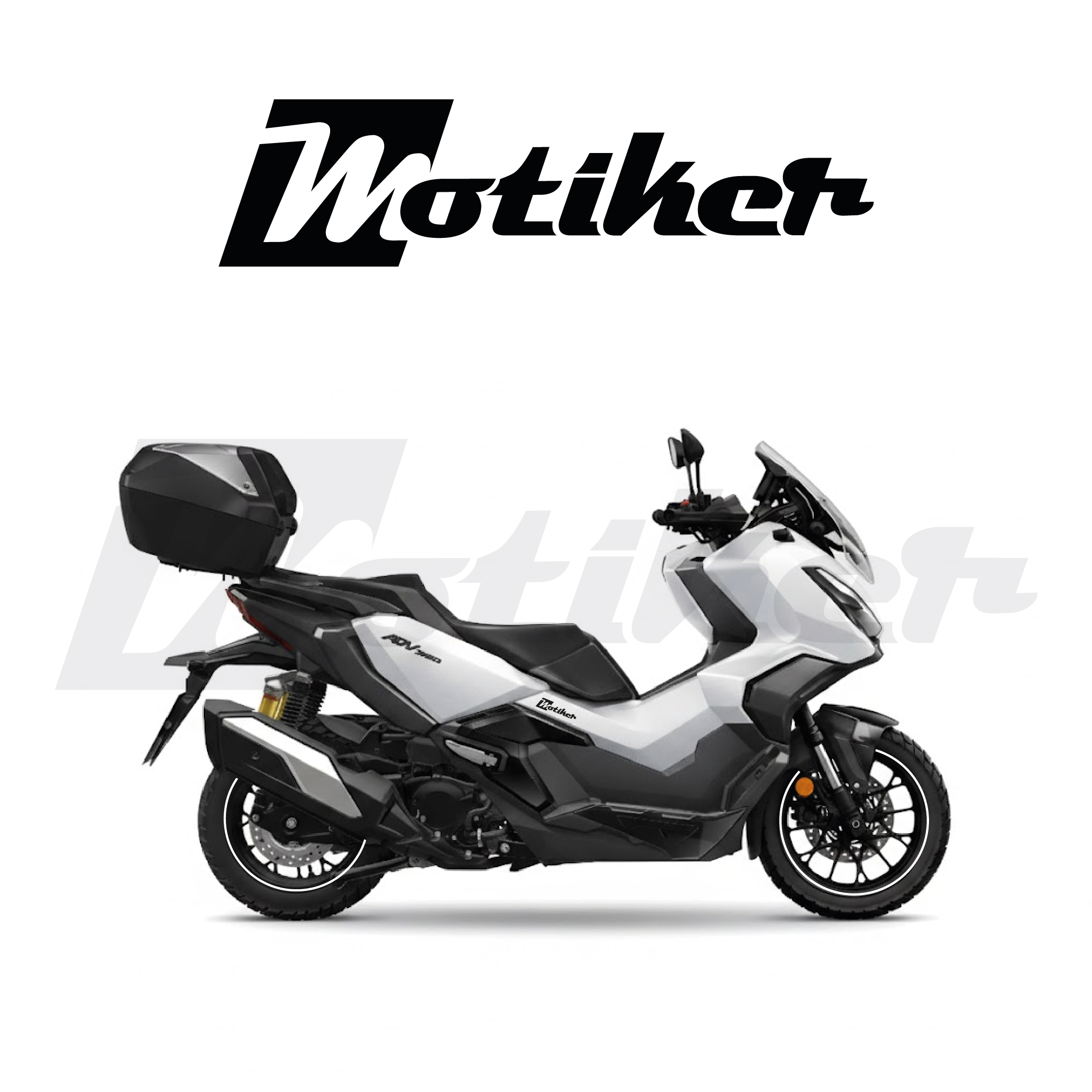 Honda ADV 350 Beyaz Jant Sticker Tasarımı Detay Modeli