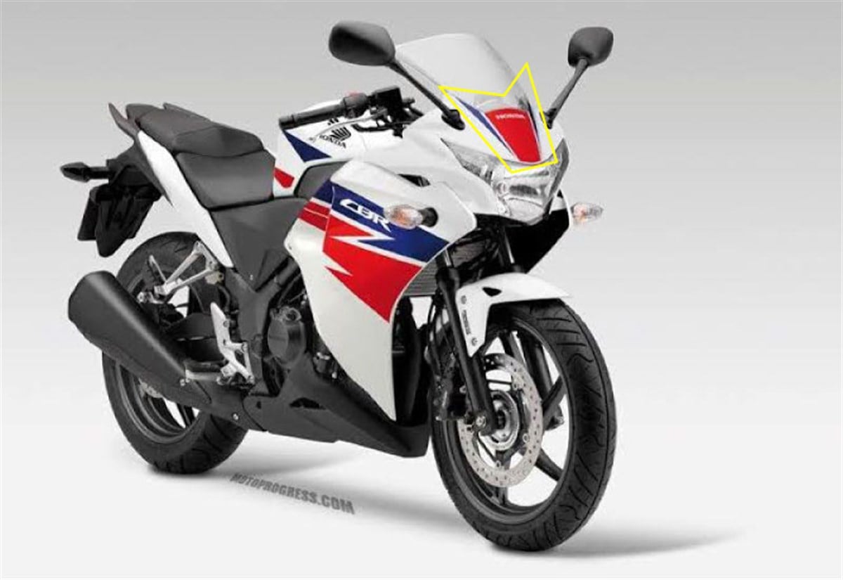 2013 Honda CBR 250 Hrc Ön Kafa Grenaj Sticker Etiket Modeli