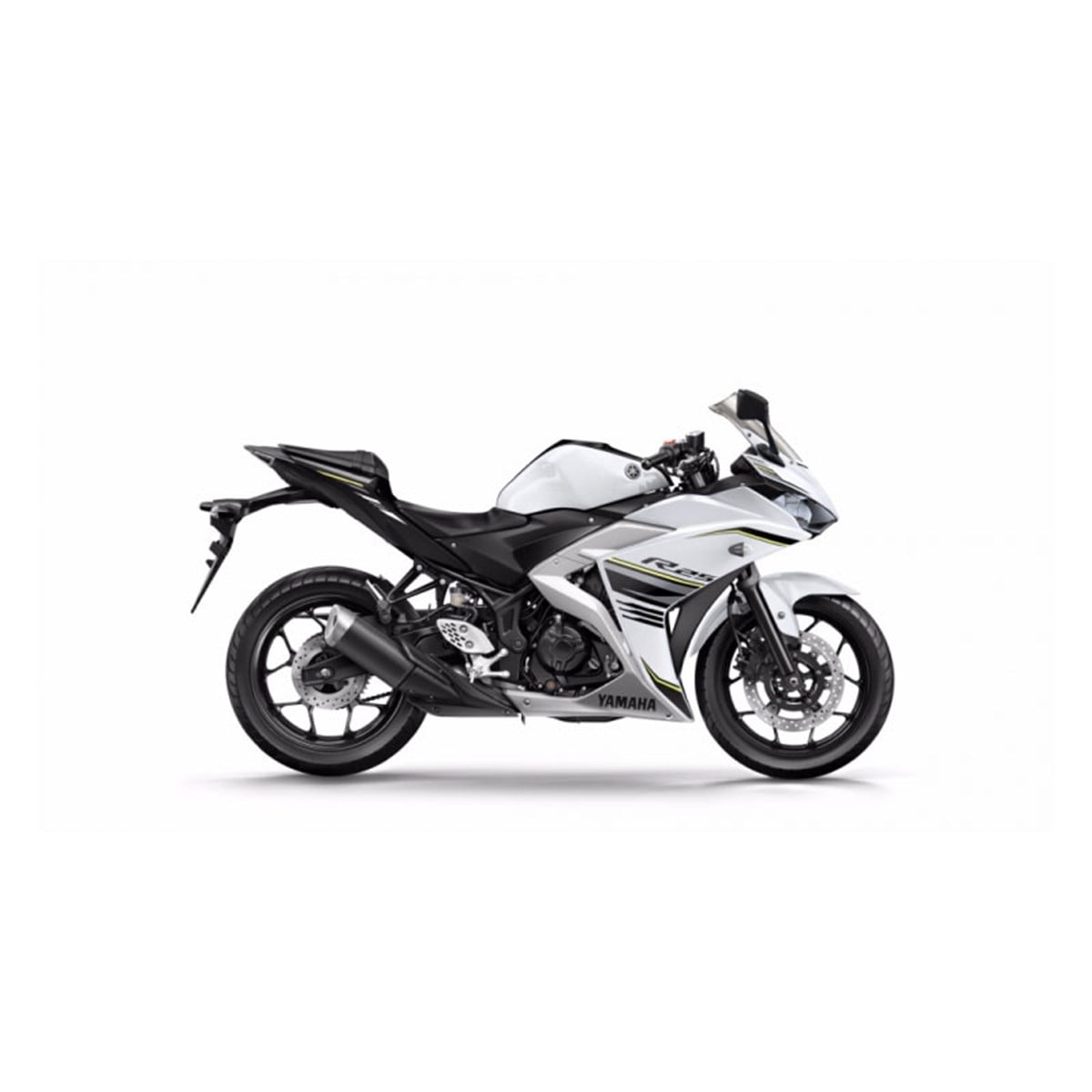 2017 Beyaz Yamaha YZF- R25 Orjinal Sağ Yan Grenaj Sticker Modeli