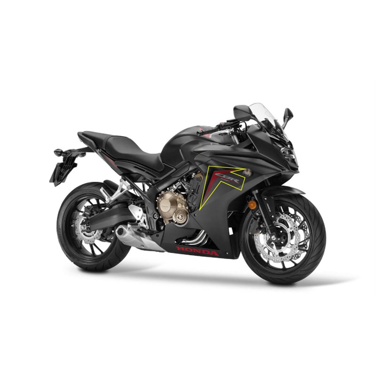 2017 Honda CBR 650 F Siyah Sol Yan Grenaj Sticker Etiket Modeli