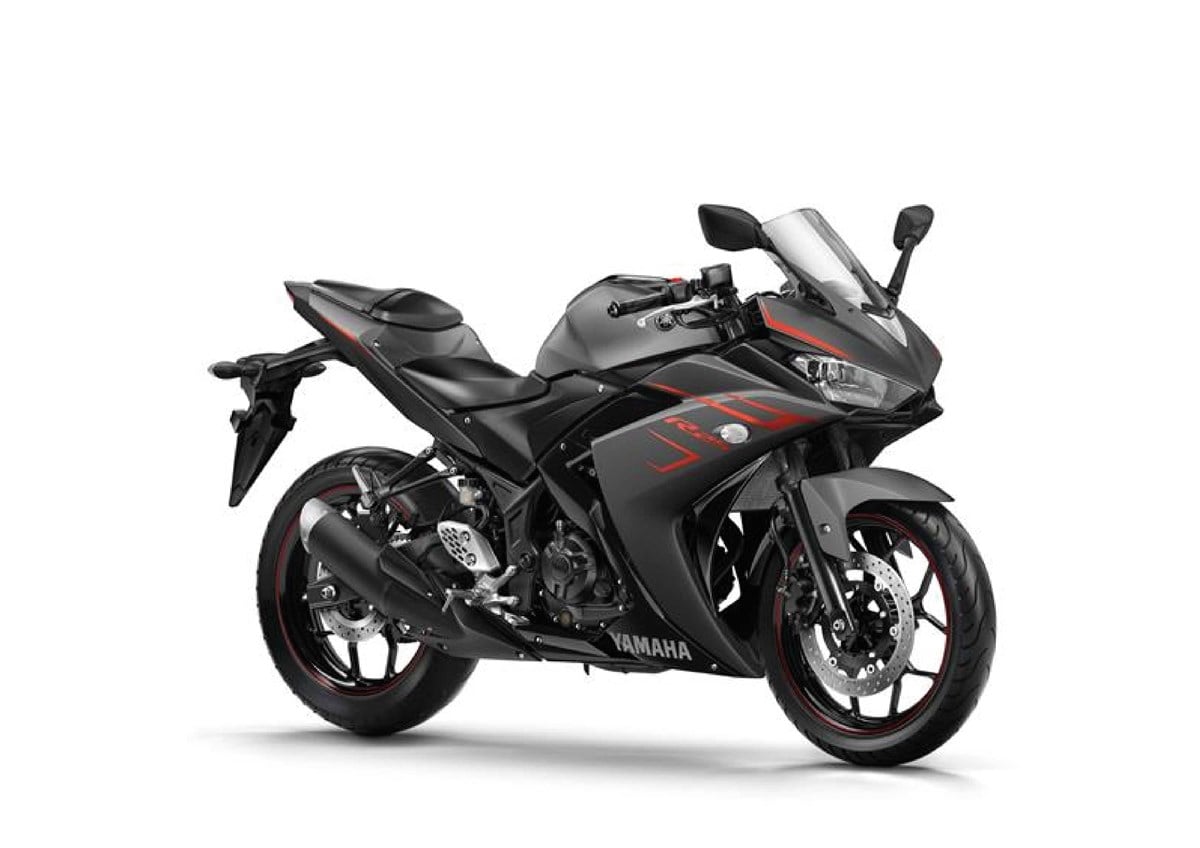 2017 Mat Siyah YAMAHA YZF-R25 Orjinal Sticker Modeli Neon Yeşil