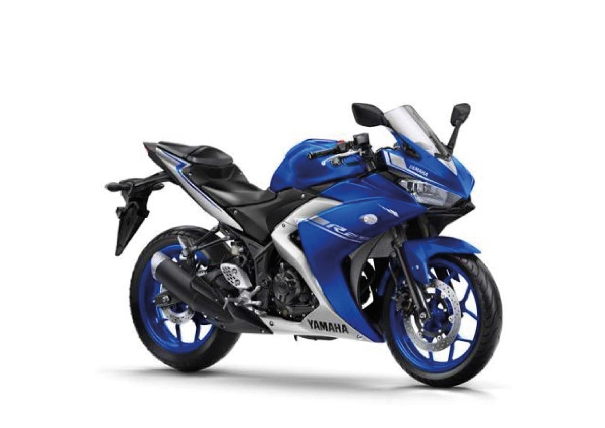 2017 Mavi Yamaha YZF R25 Orjinal Sticker Takım Modeli 