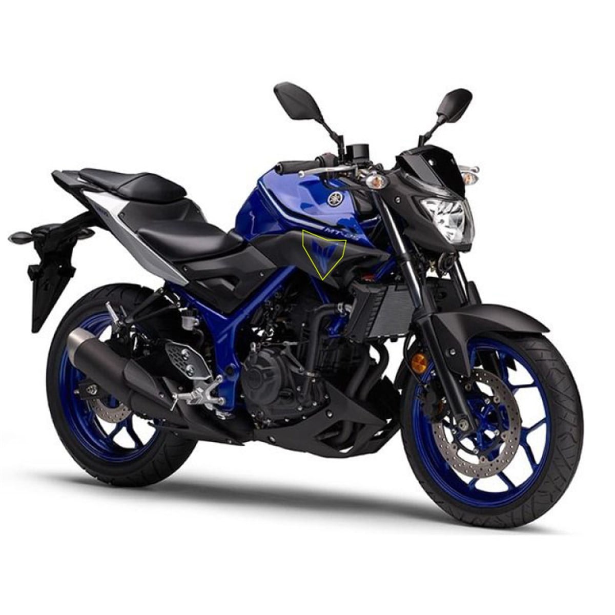 2017 Yamaha Mt 25 Sağ Yan Grenaj Sticker Etiket Modeli