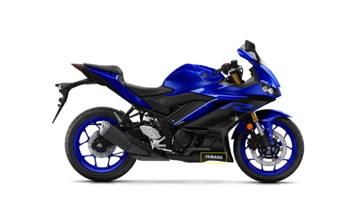 2019 Yamaha YZF R25 Sağ Alt Sakal Grenaj Sticker Etiket Modeli